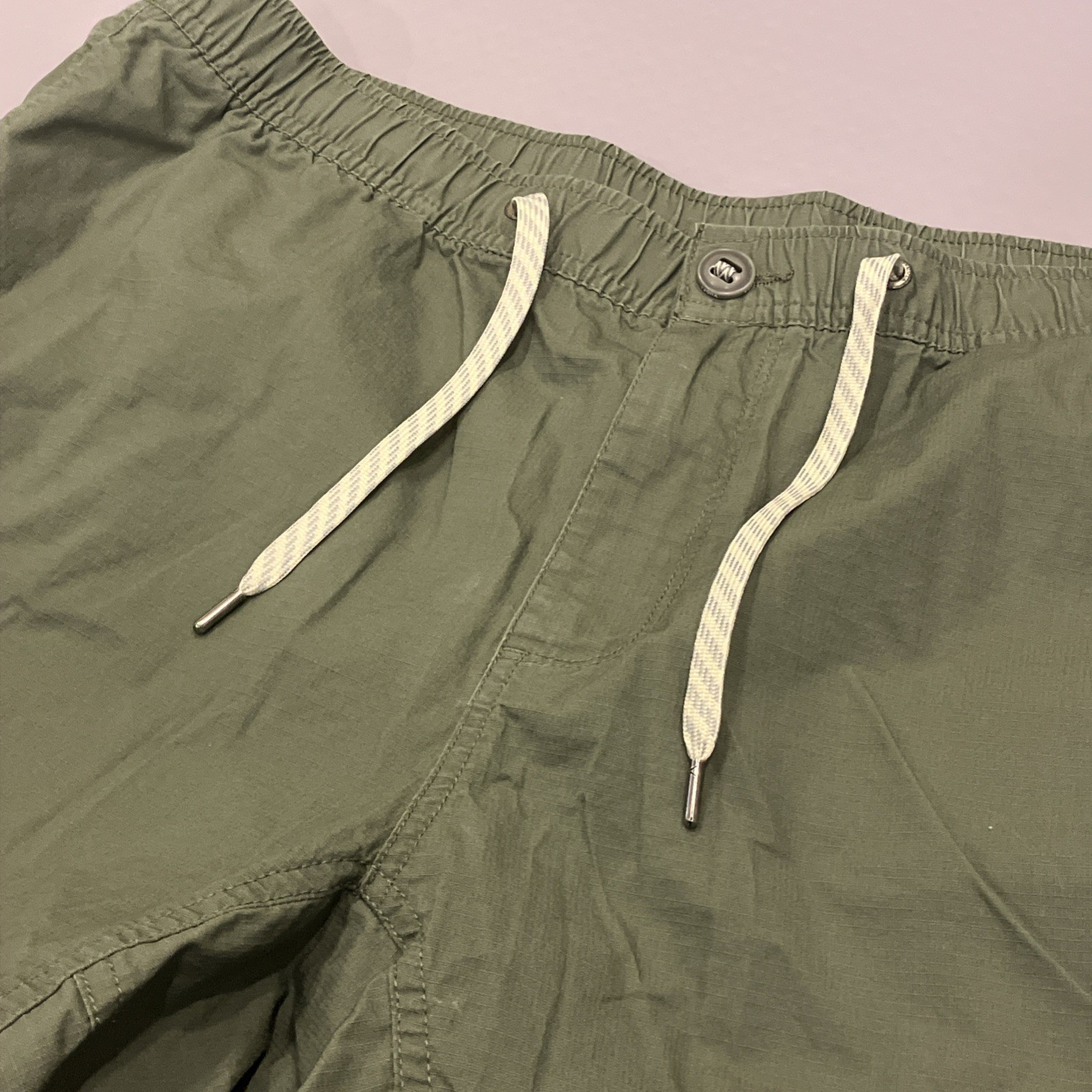Vuori Ripstop Climber Shorts Mens XXL Olive Green V370 Drawstring Utility Pocket