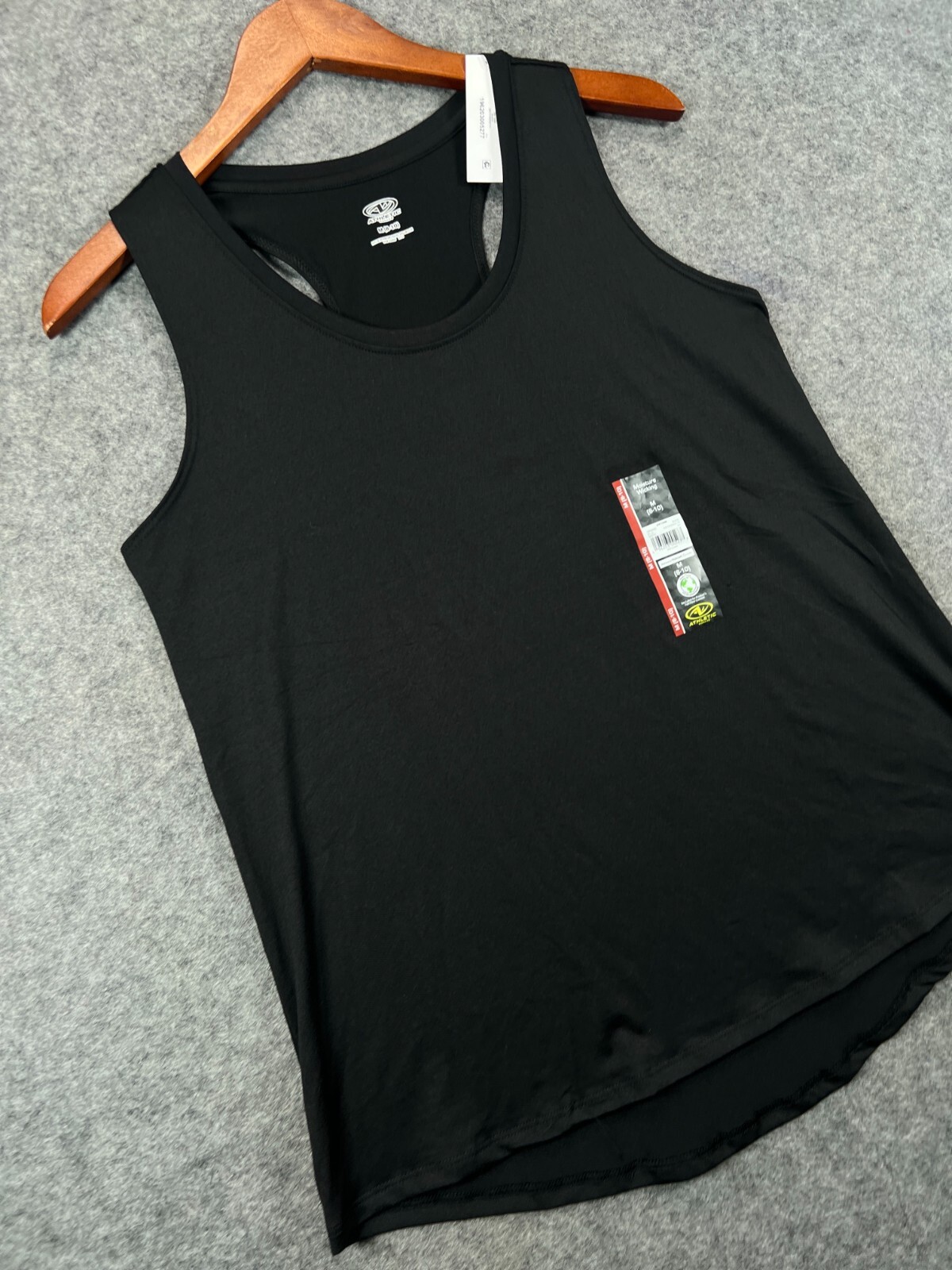 NWT Athletic Works Tank Top Mens Medium Black Tee Athletic Active Workout 7