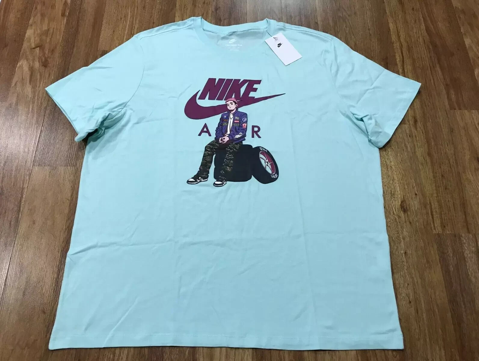 MENS 2XL – New Nike Sportswear Air Moto Anime T-Shirt FD1332-346