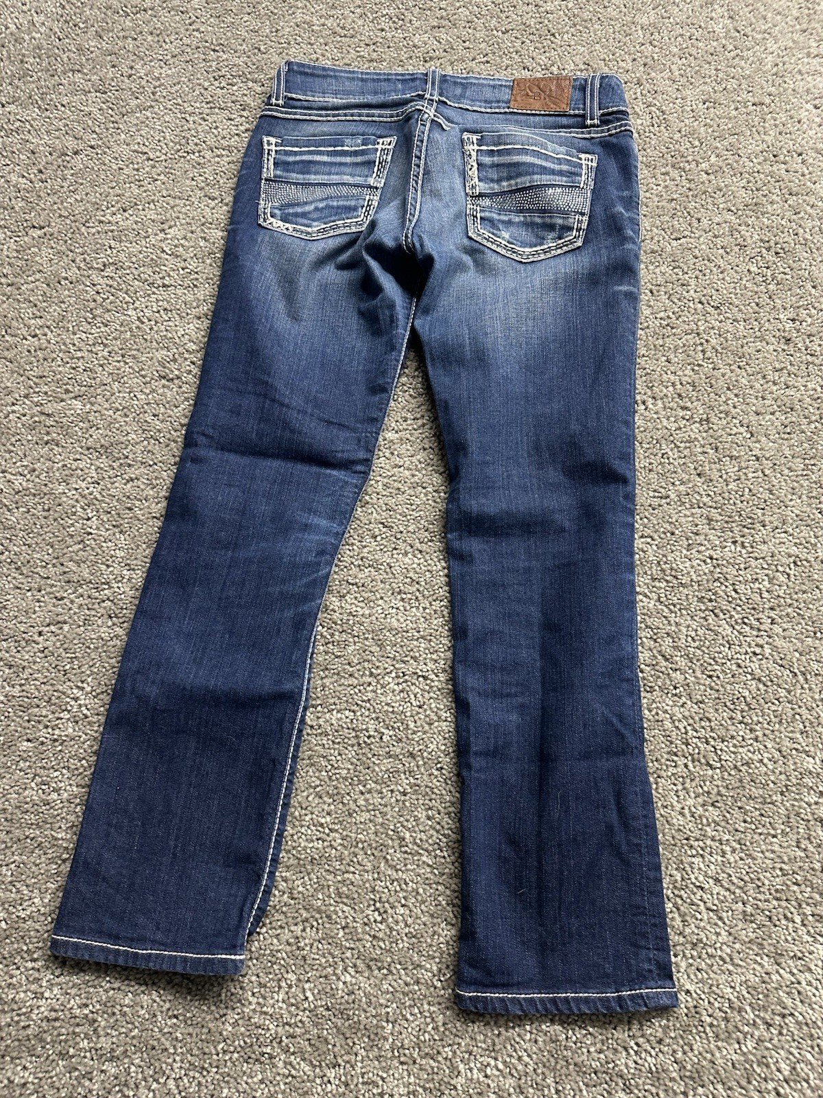 BUCKLE BKE Stella Womens Bootcut Stretch Blue Denim Jeans Size 29R (30×26.5)