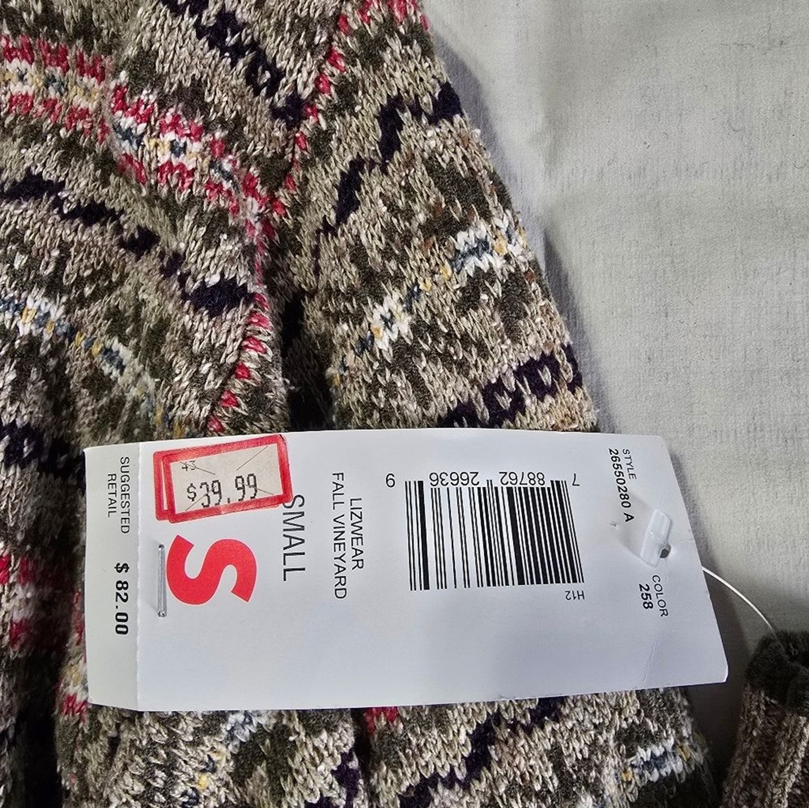 Lizwear Women’s Patterned Sweater – Multicolor