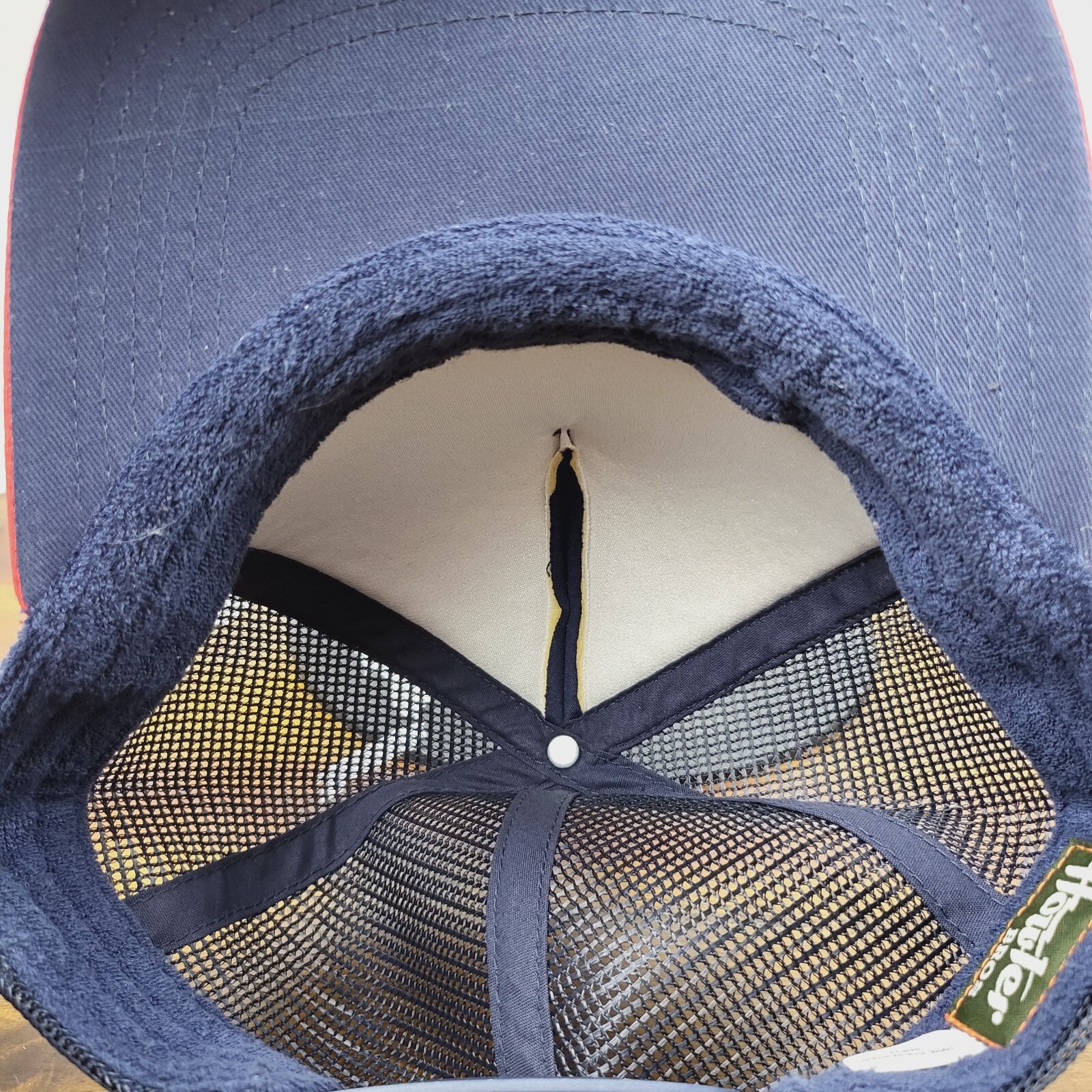 Howler Bros Mesh Foam Polyester SnapBack Hat Heed The Call Blue Wide Brim Cap