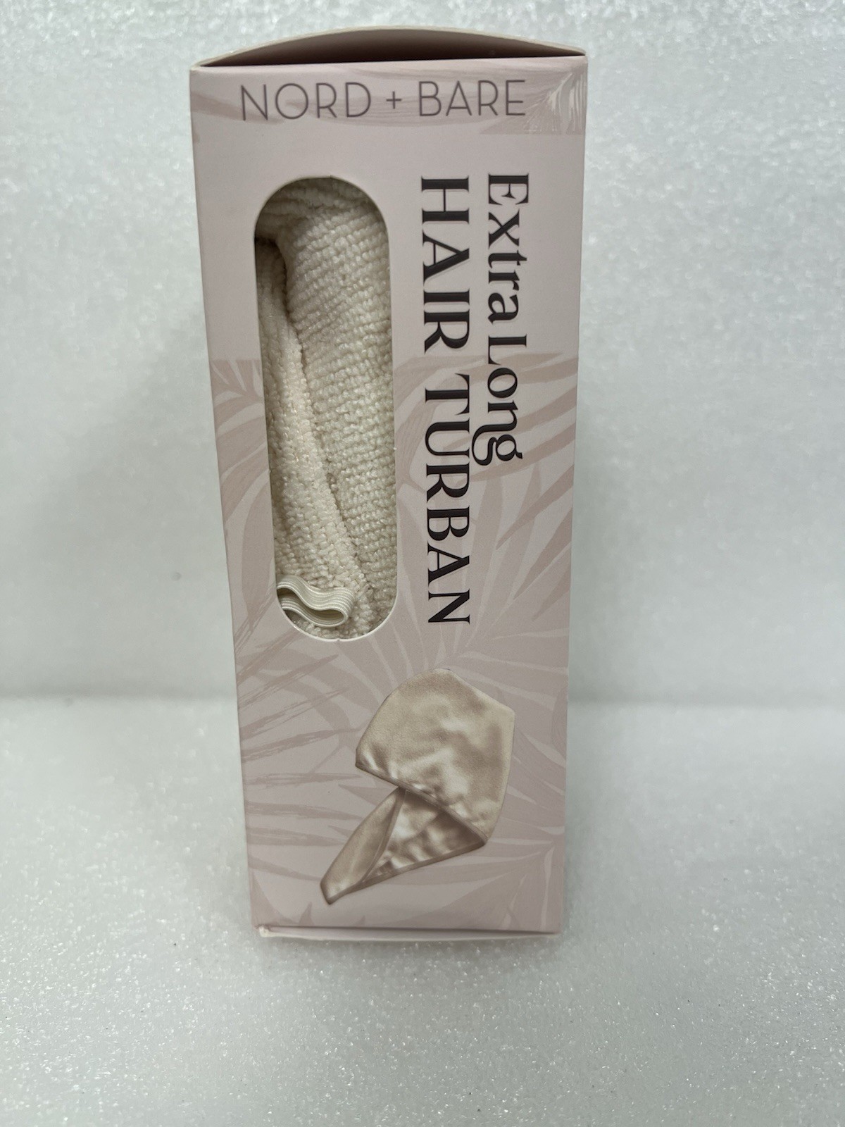 Nord & Bare Extra Long Hair Turban Towel-New In Box 30Lx10W