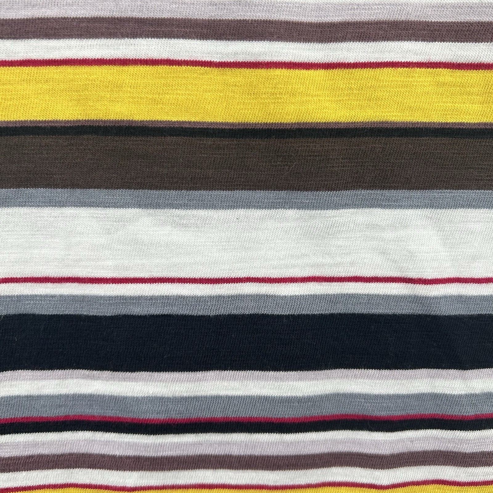 Guess Shirt Men Large Black Brown Yellow Red White Striped Rap Tee Originals USA