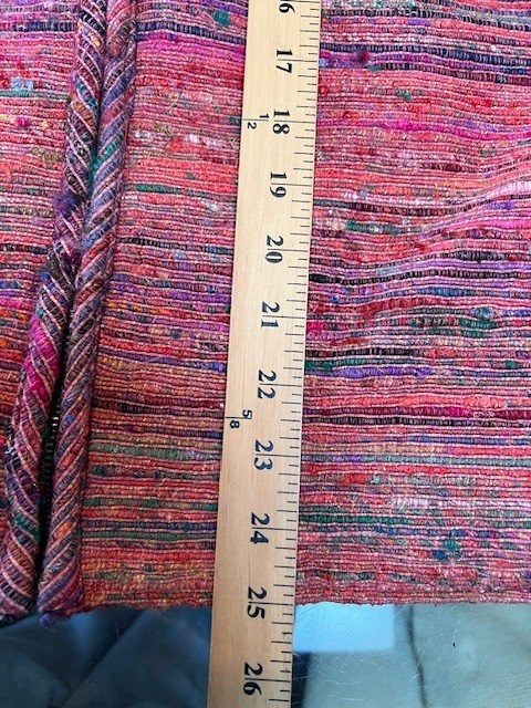 VTG Travel Smith Travel Vest Silk Blend Tapestry Lined Artsy Full Zip Large