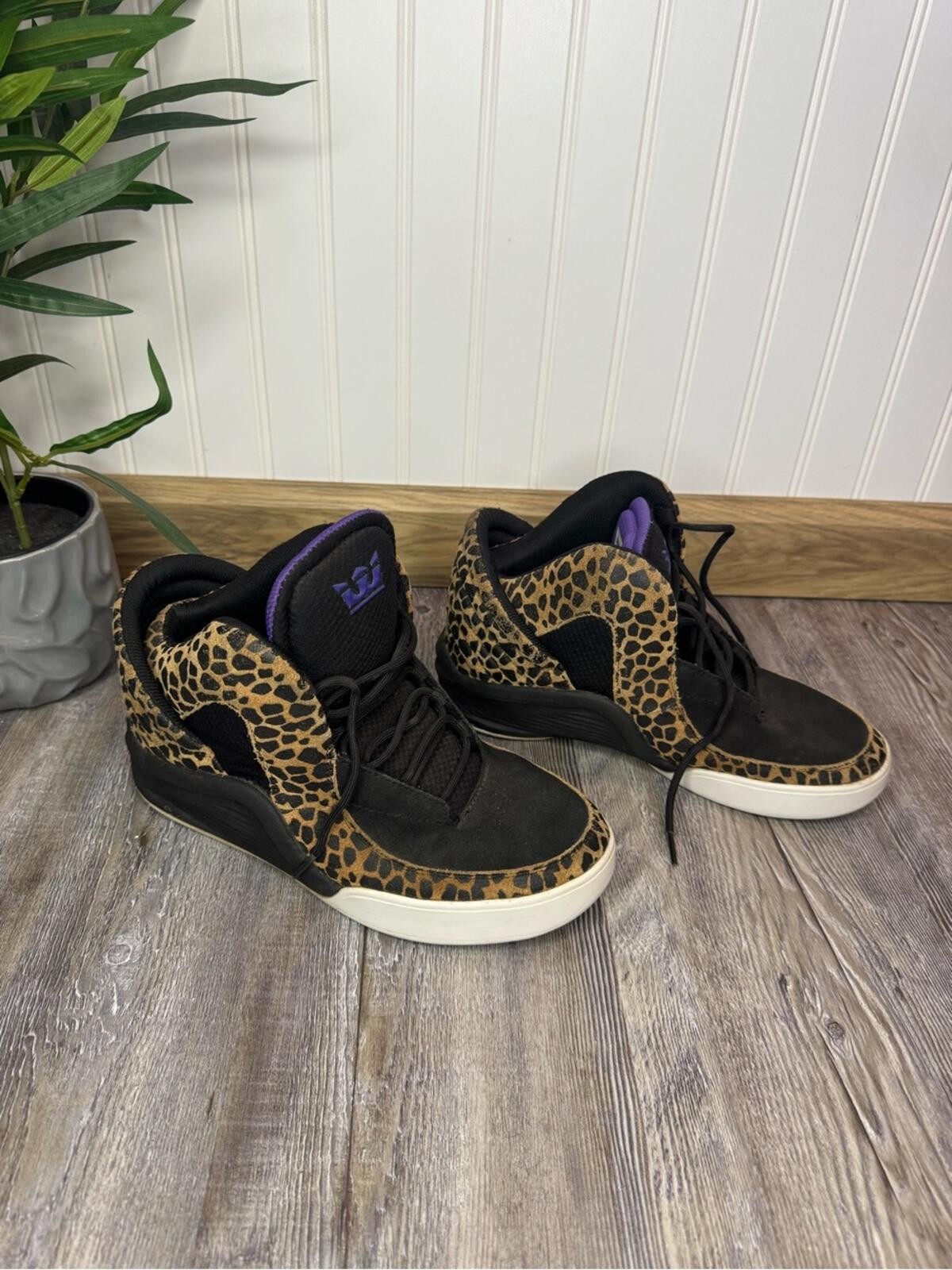 Supra Spectre Lil Wayne Chimera High Top Cheetah Suede Men 8