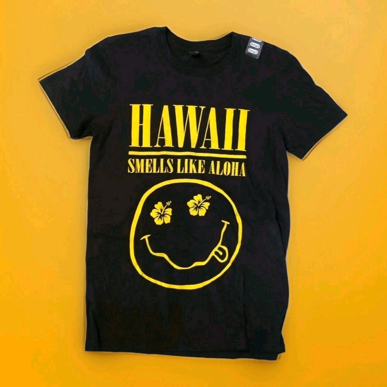 Hawaii Smells Like Aloha T Shirt Unisex & Kids Rock Music Funny Small Nirvana