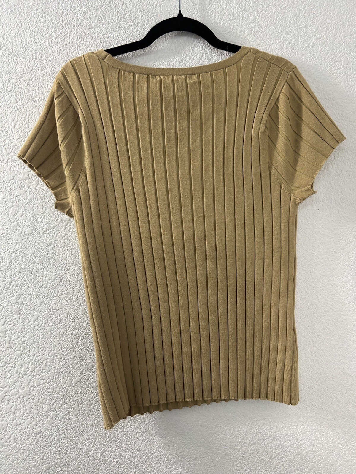 Woman’s Size XL Brown Short Sleeve Knit Top by Requirements