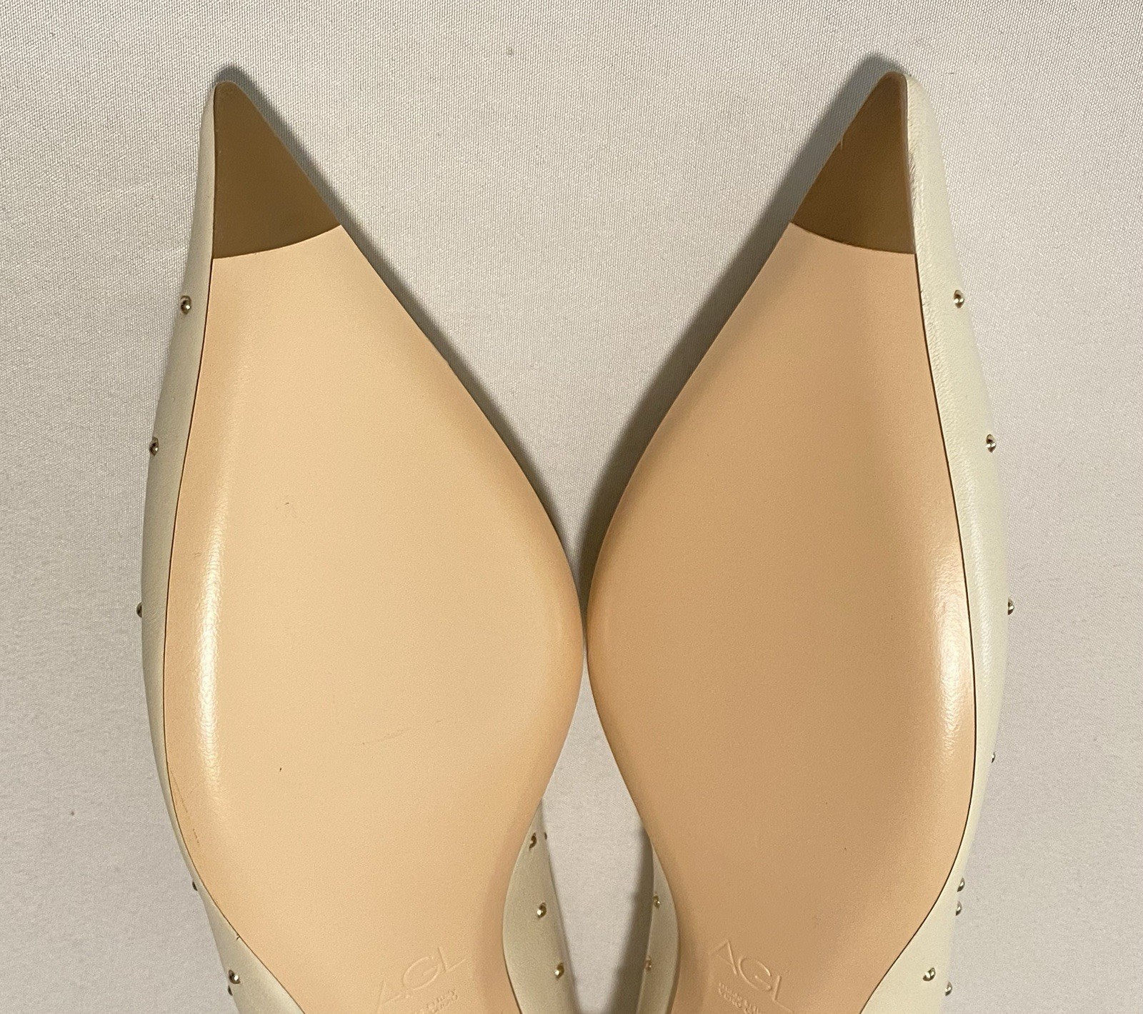 NWOB AGL 30mm Lenor Pumps Stud Embellished Women Kitten Heel EU37/US7 MSRP $495