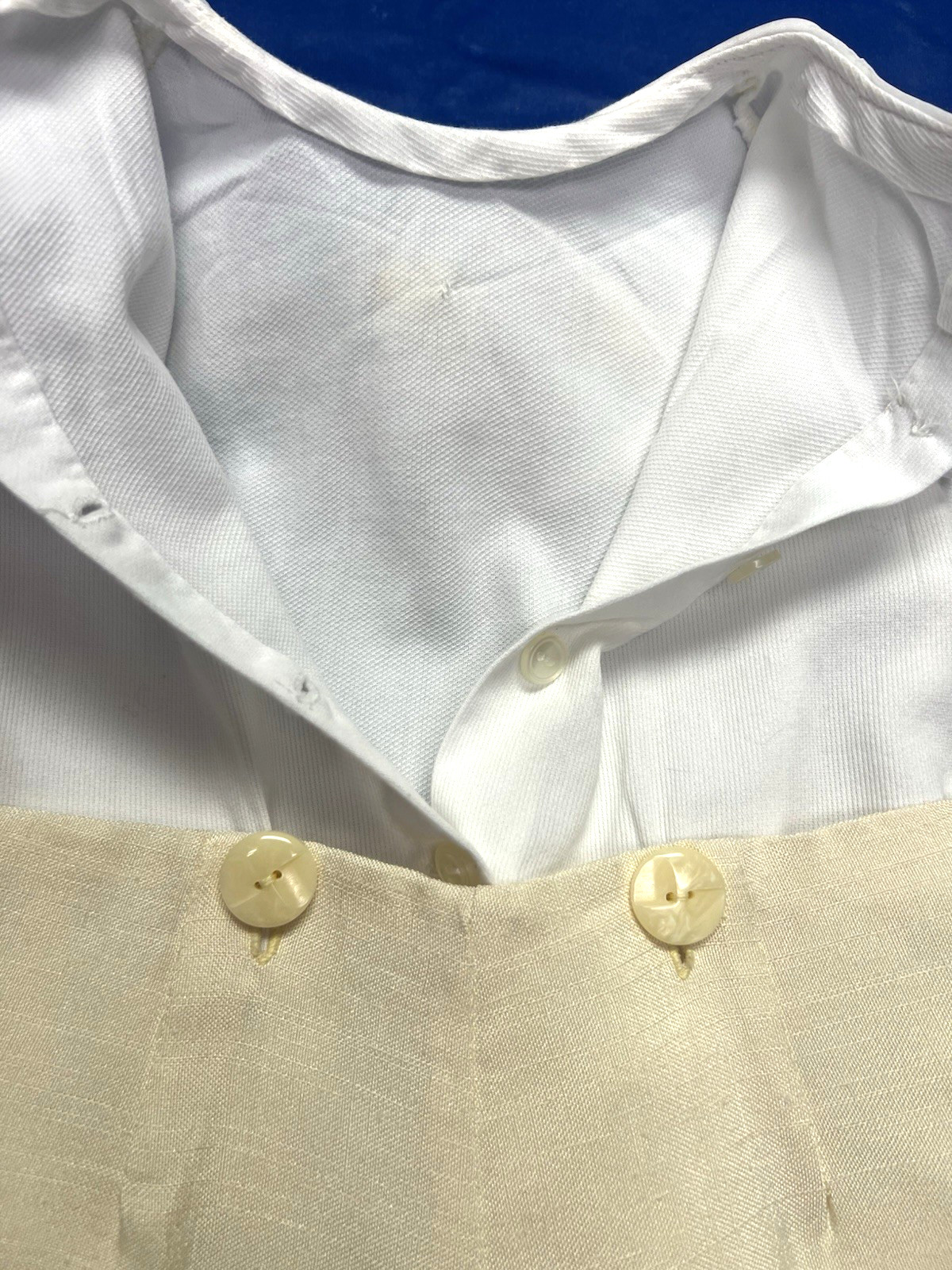 Vtg Baby Boy Jon Jon Wedding Special Occasion Pale Yellow 6mo?