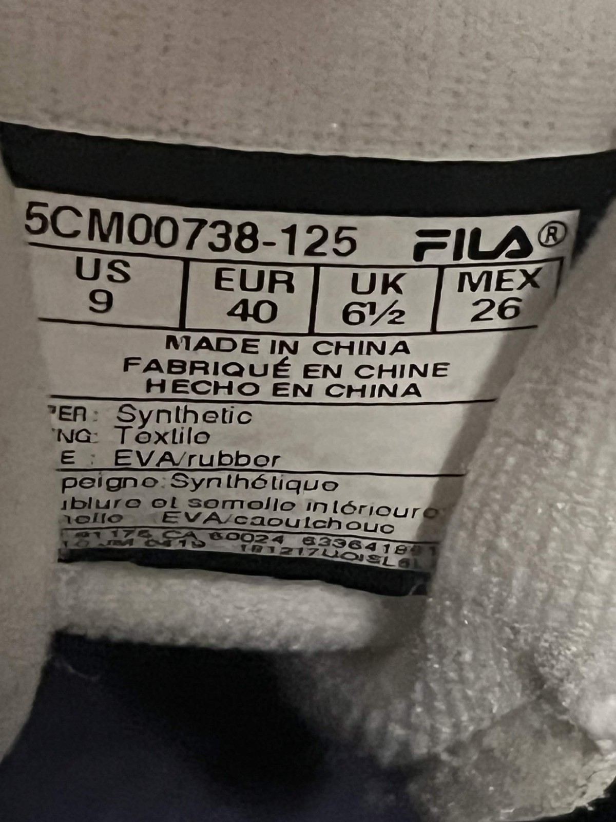 FILA Disruptor 2 Size 9 / 38 Women’s Sneaker – White