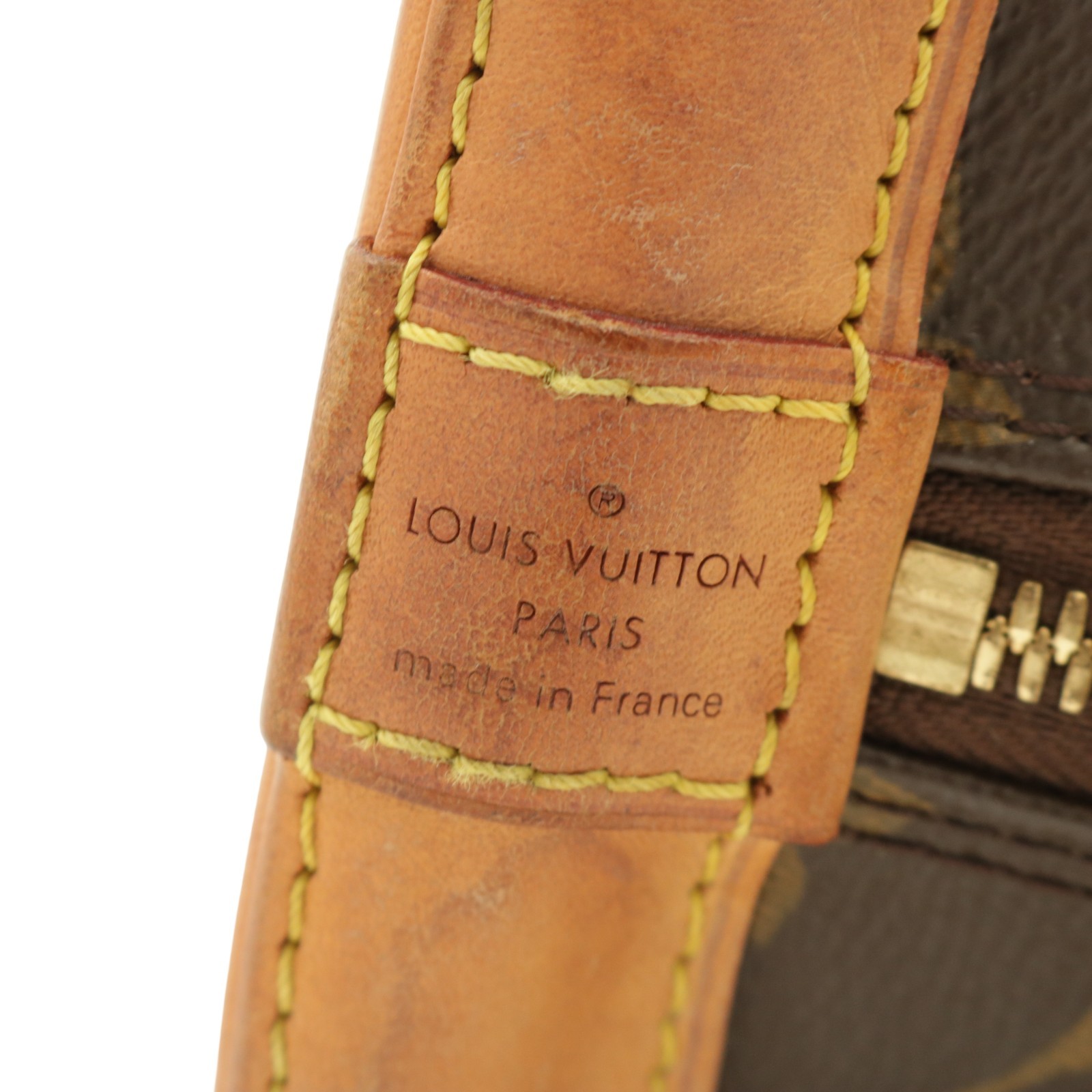 Auth.Louis Vuitton M53152 Alma BB Hand Bag Brown Monogram Canvas Serial: RFID