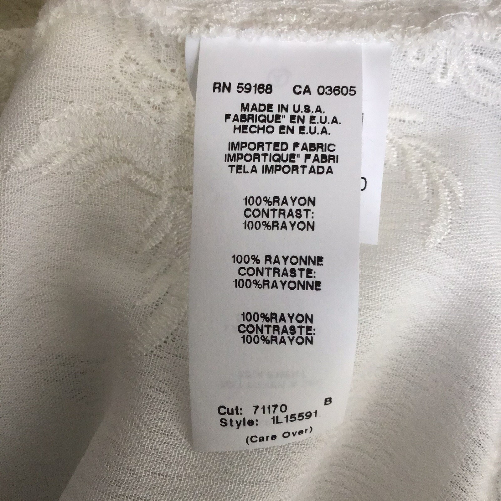 Karen Kane Women’s Beachcomber Embroidered Floral Ruffle Sleeve Top Small