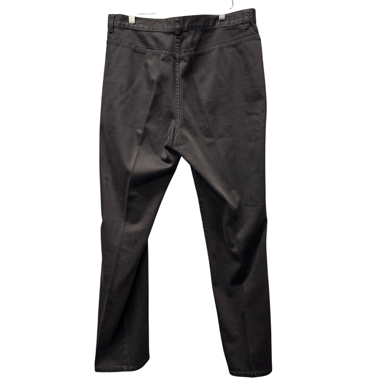LRL Jeans Womens 14 (36×31.5 ACTUAL) Black Denim Zippered Pockets Straight Leg