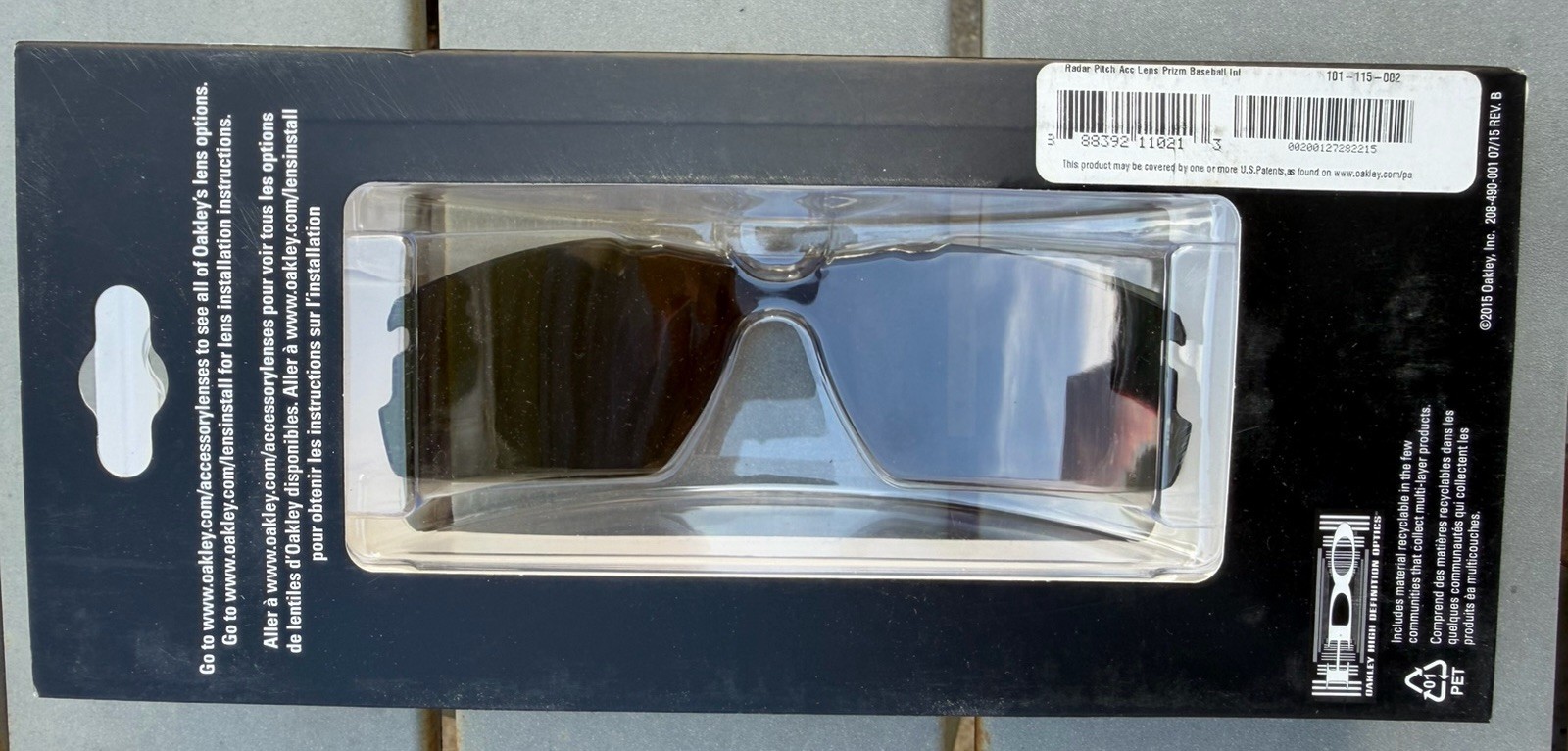 Oakley RADAR Pitch Lens PRIZM BASEBALL INFIELD 101-115-002 Red Ruby Fire Genuine