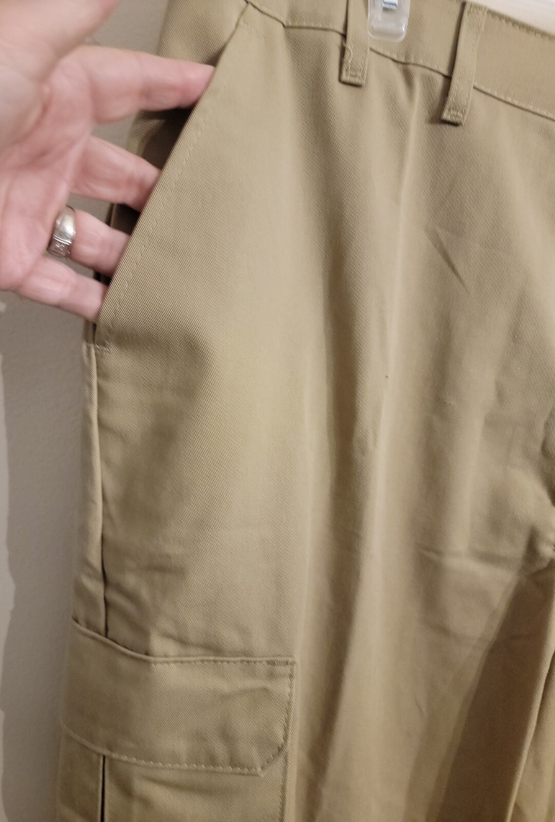 Red Kap Men’s Industrial Cargo Pants PT88KHO, Khaki, 46W x 32L