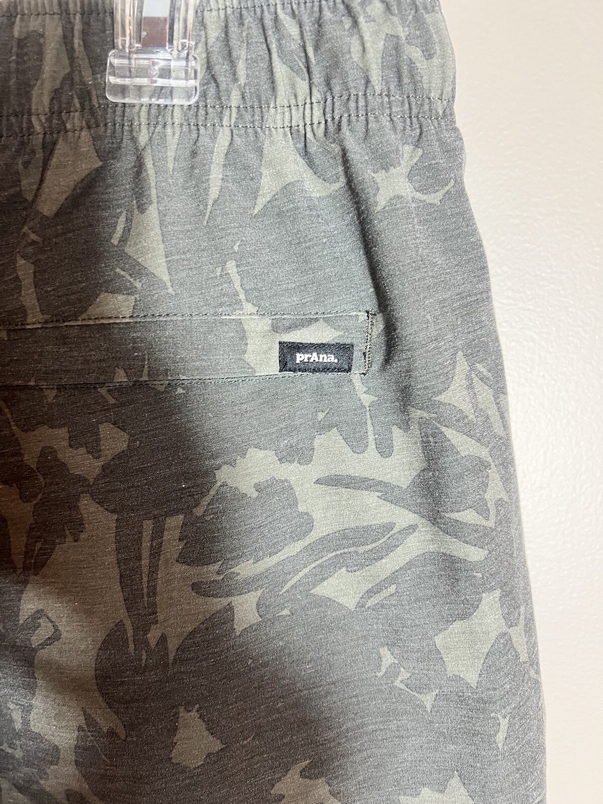 Prana Mens Mojo Hybrid Unlined Hiking Hiking Short Palm Print XL