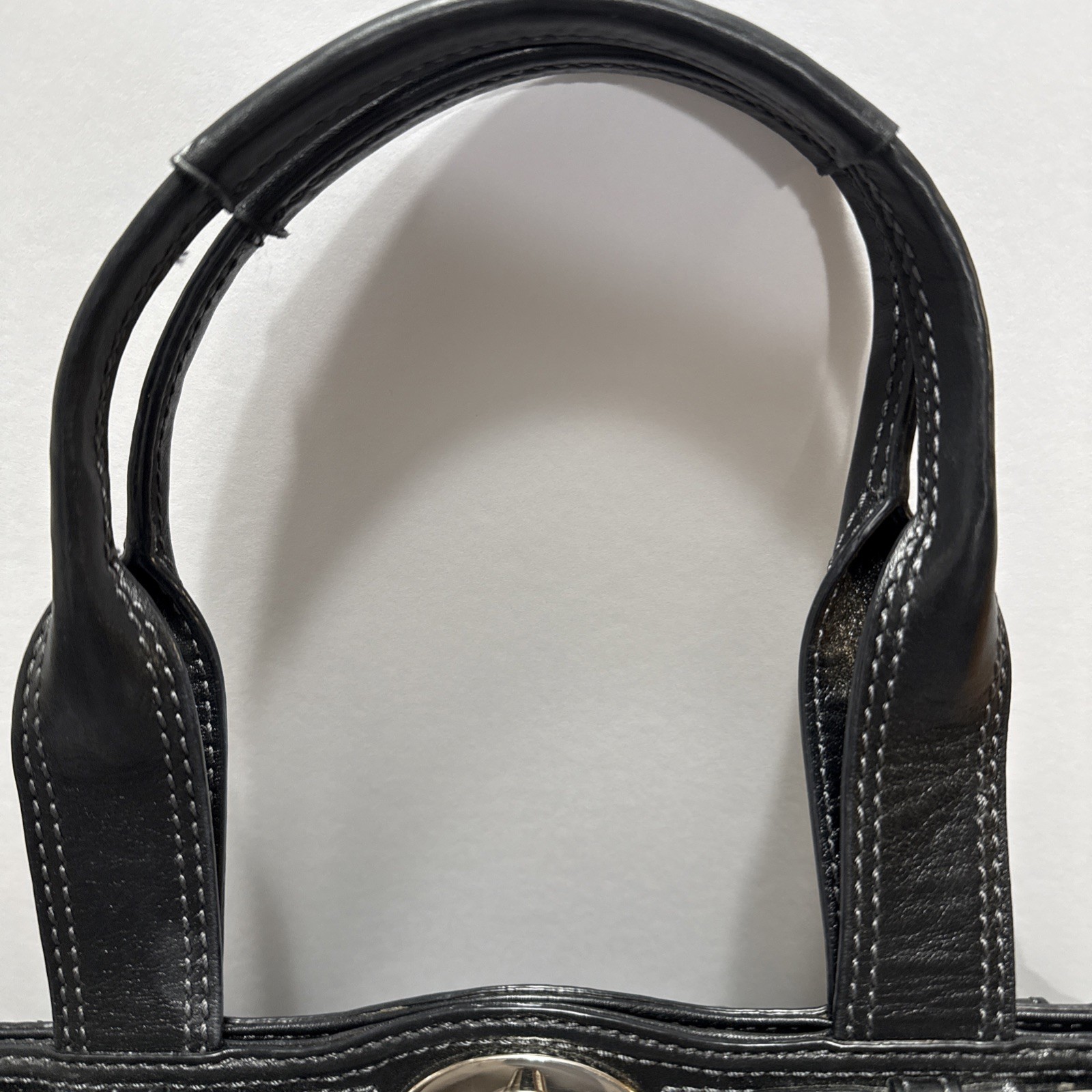 Authentic COACH Garnet Signature Satchel F13906 Black Pleated Jacquard Y2K