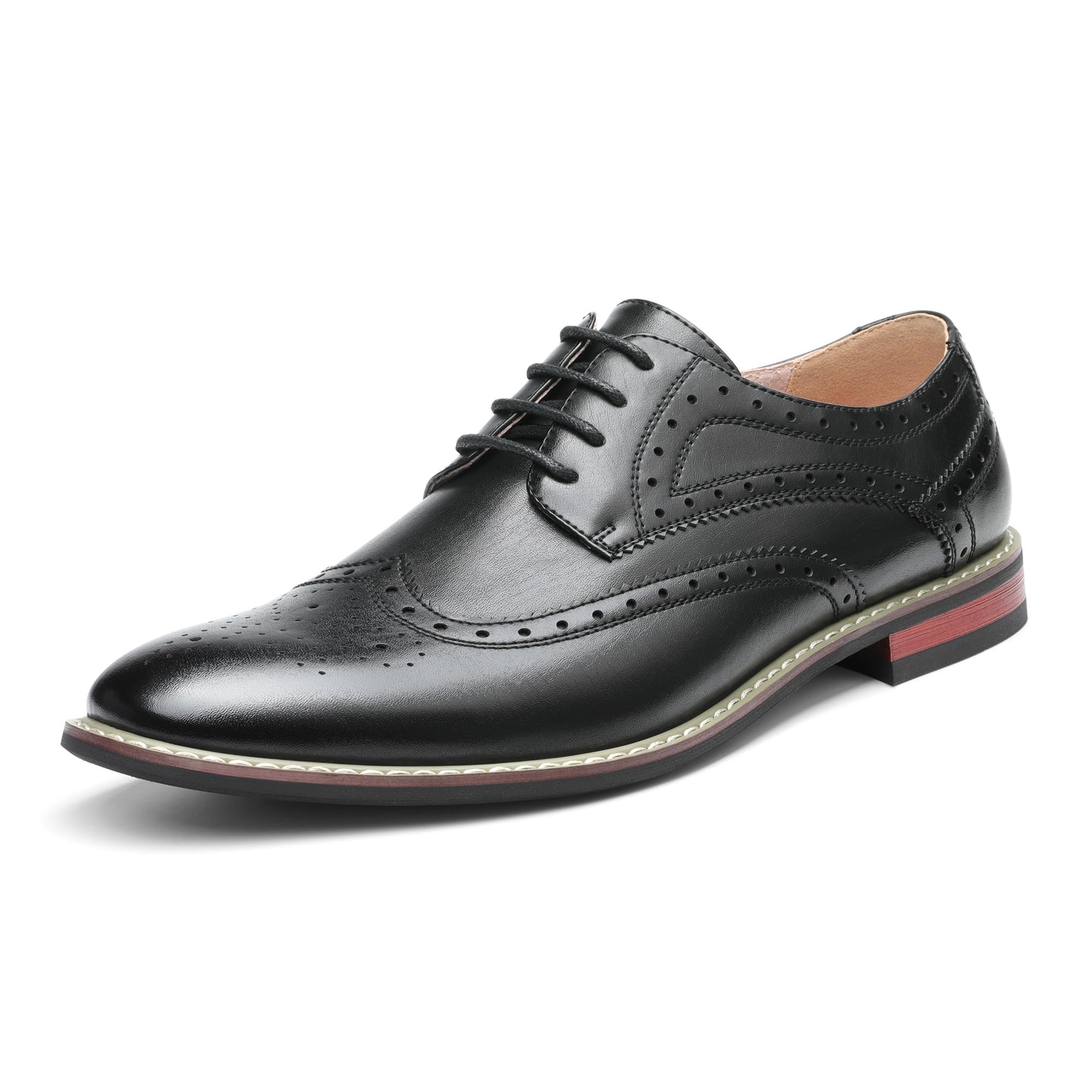 Men’s Oxfords Wingtip Dress Business Classic Modern Formal Shoes US Wide 6.5-15