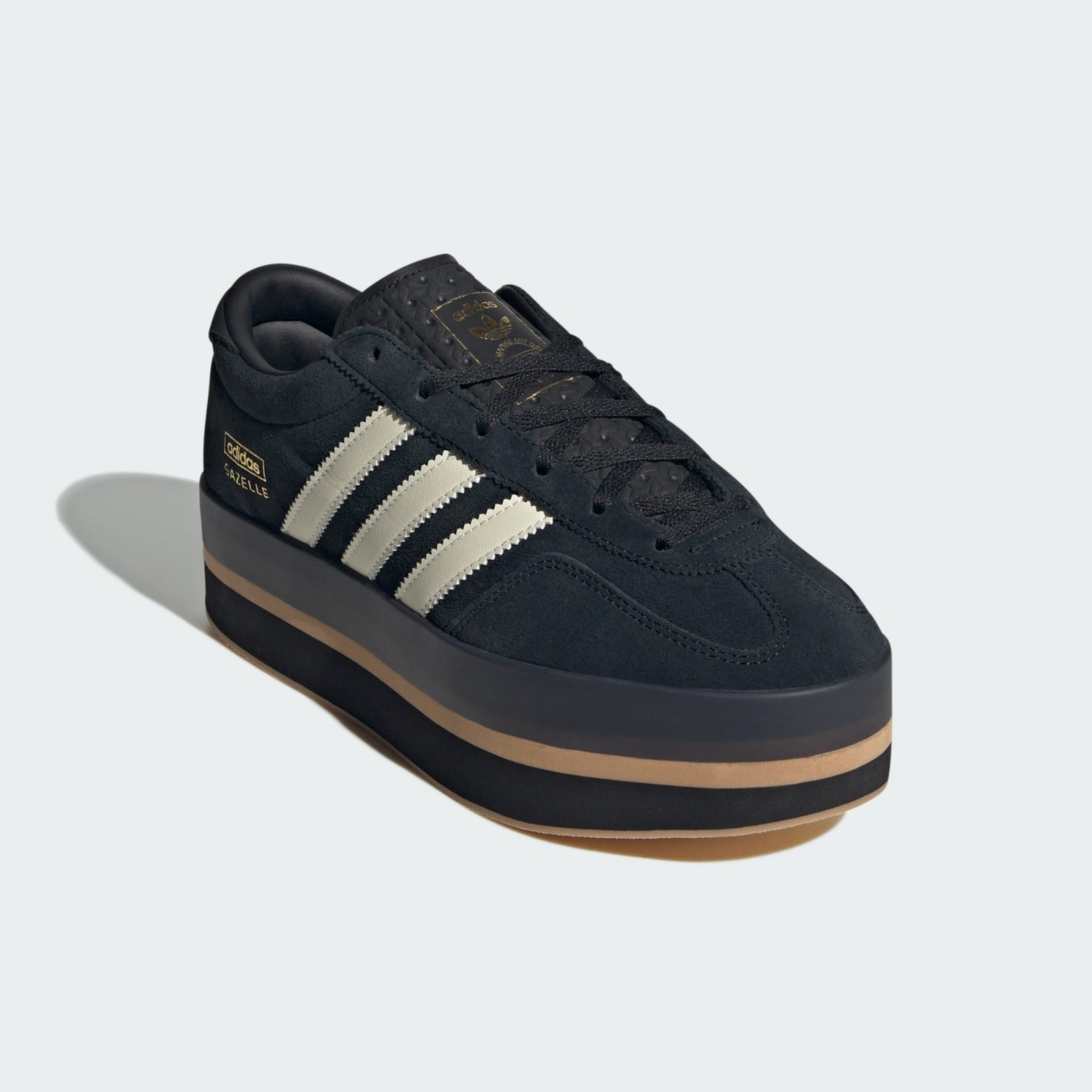 adidas Originals WMNS Gazelle Stack JS0239 Core Black Cream White Women’s US5-11