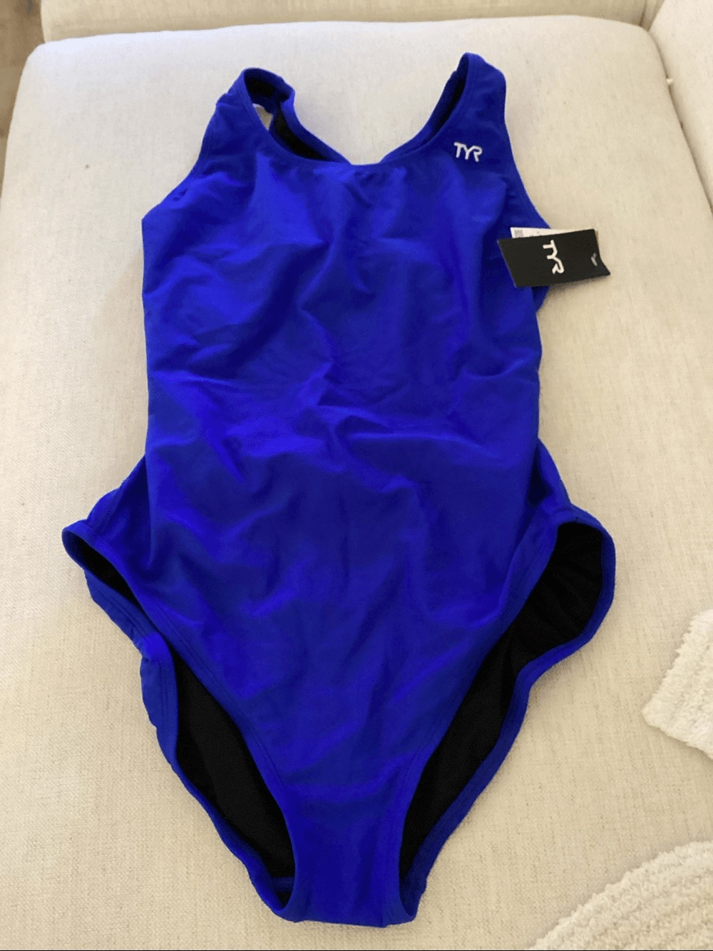 TYR Solid Maxfit Swimsuit, Royal Blue,Size 42 (2X), NWT