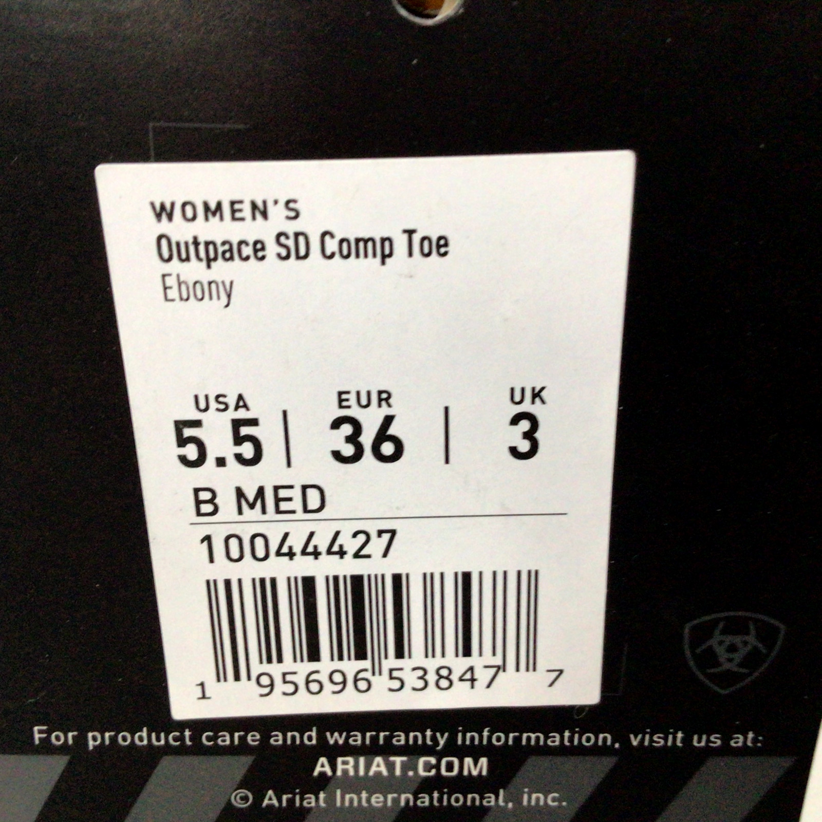 ARIAT Athletic Shoe: Women’s,Size 9 1/2, C,Gray/Light Blue,Composite Toe10044427