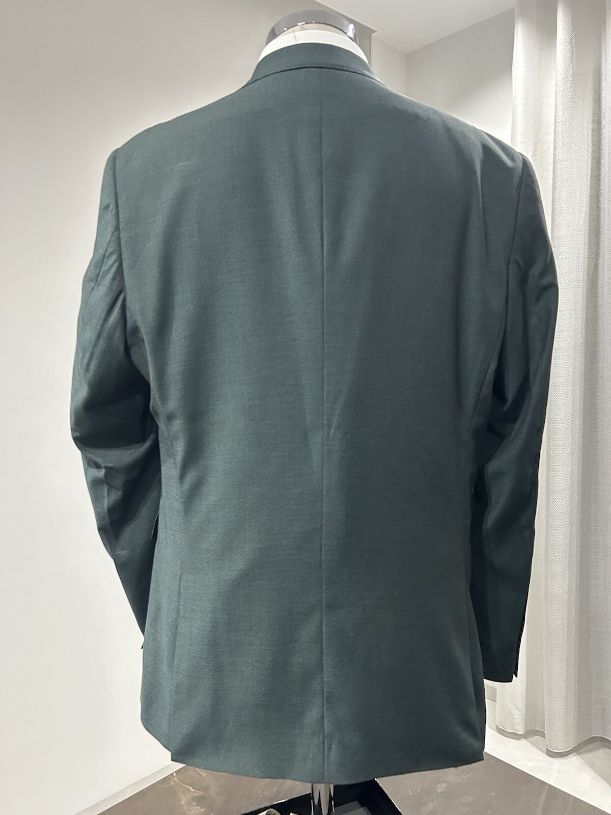 Men’s Tailored Dark Green Chicco Slim Fit Drop 7 Made In Italy Size 44 46