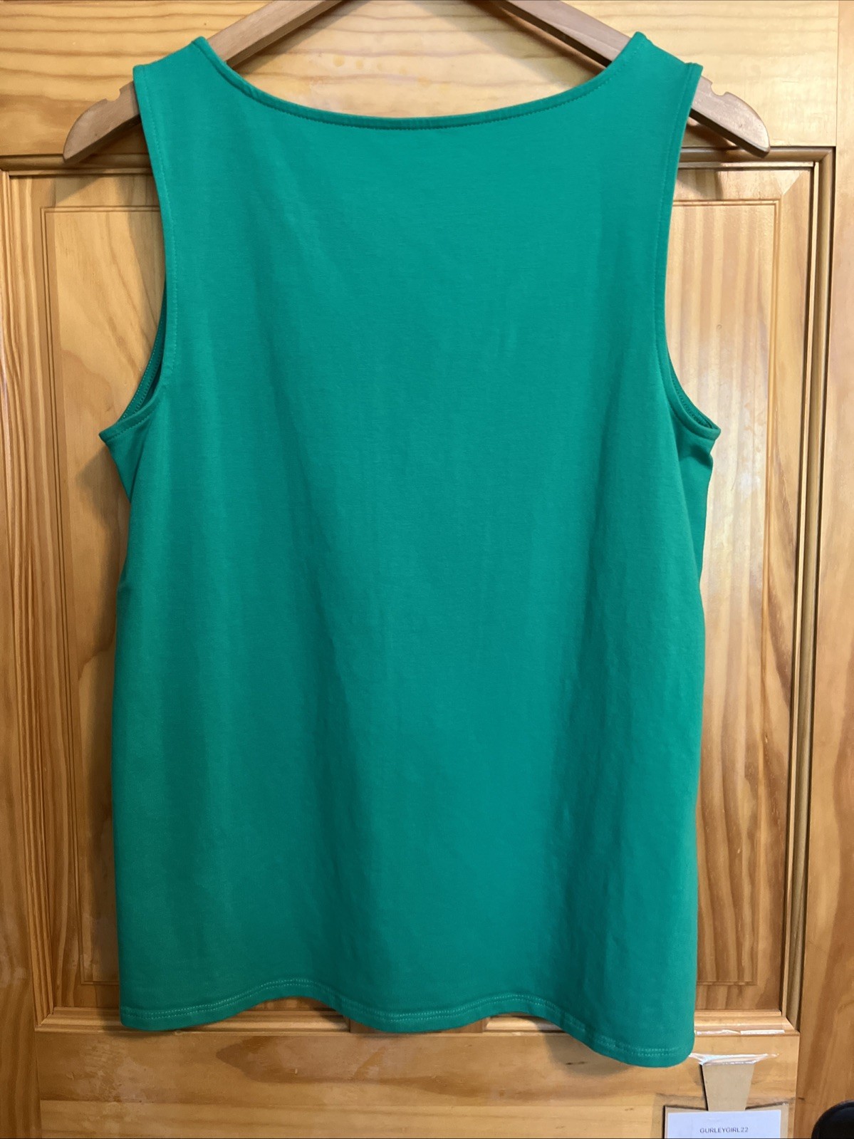 J Jill Pima-Stretch Knit Tank Small Sleeveless Top Green