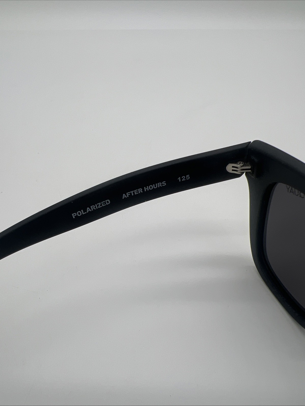 QUAY After Hours 125 Matte Black Polarized Sunglasses Rubberized Eyewear Unisex