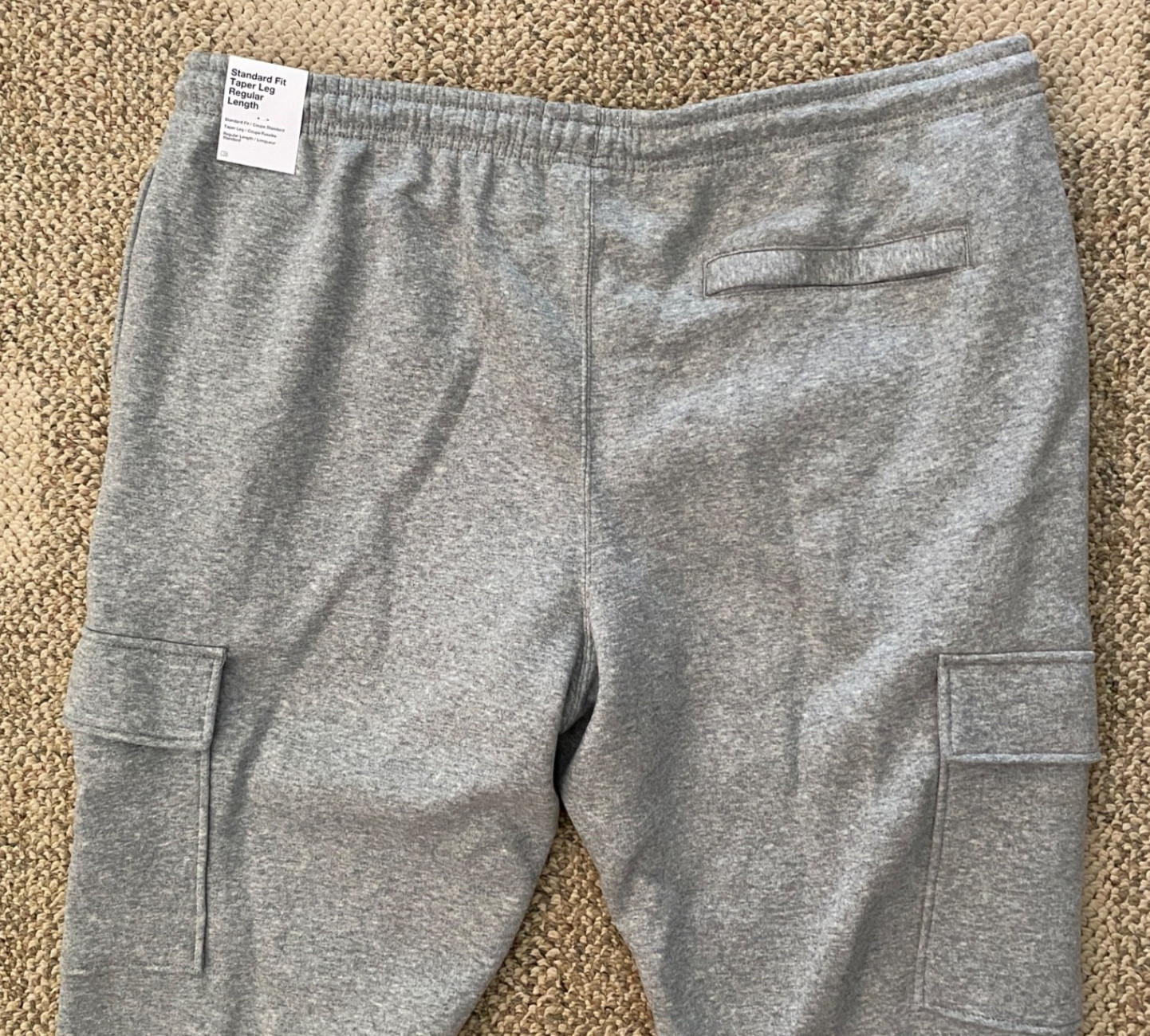 Nike Club Fleece Cargo Pants Sweat Sweatpants FN3805-063 Gray Men’s Size XXL