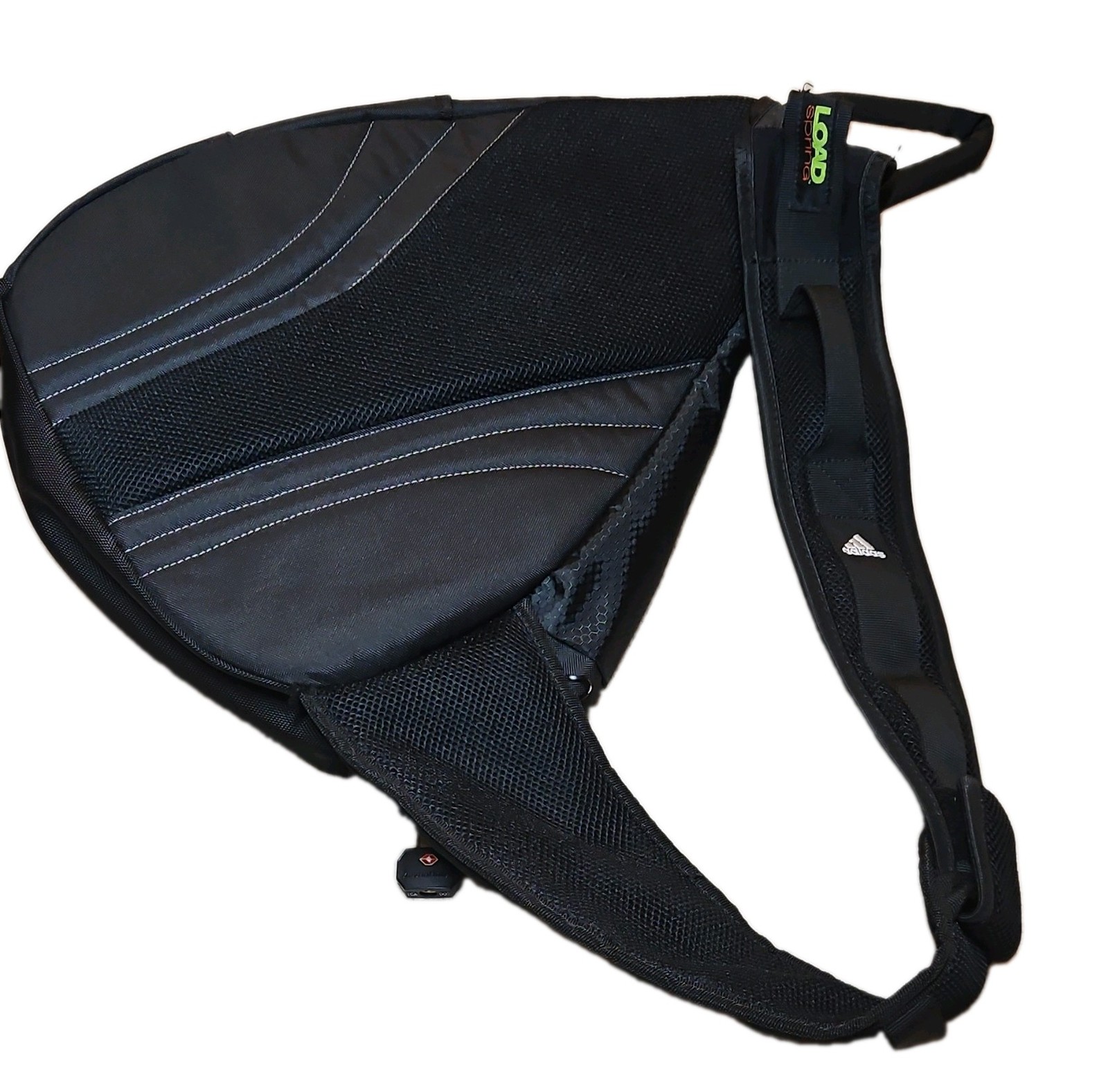 Adidas Load Spring Sling Backpack Messenger Shoulder Bag Black