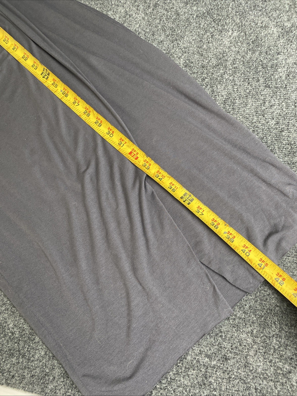 Bailey 44 Form Fitting Slate Gray Asymmetrical Pleated Lined Dress Size M (?)
