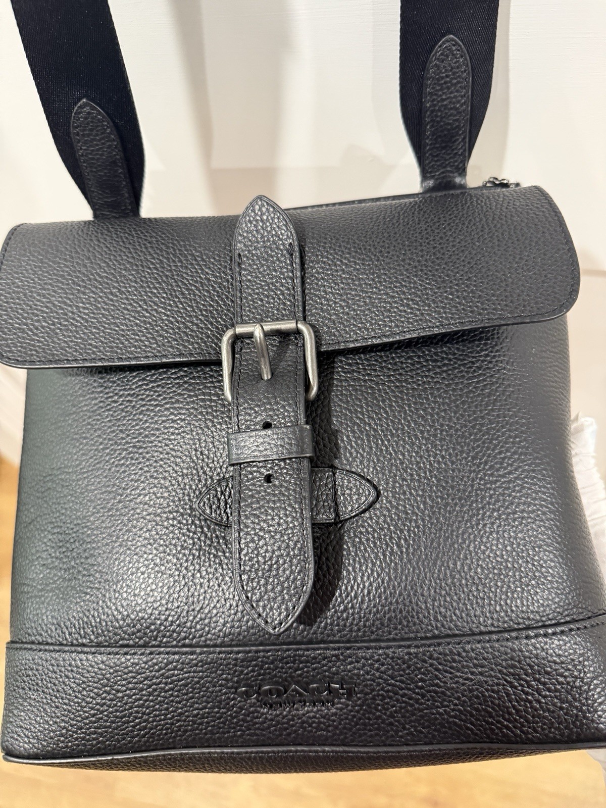 Coach Crossgrain Women’s Small Crossbody Messenger Bag – Black