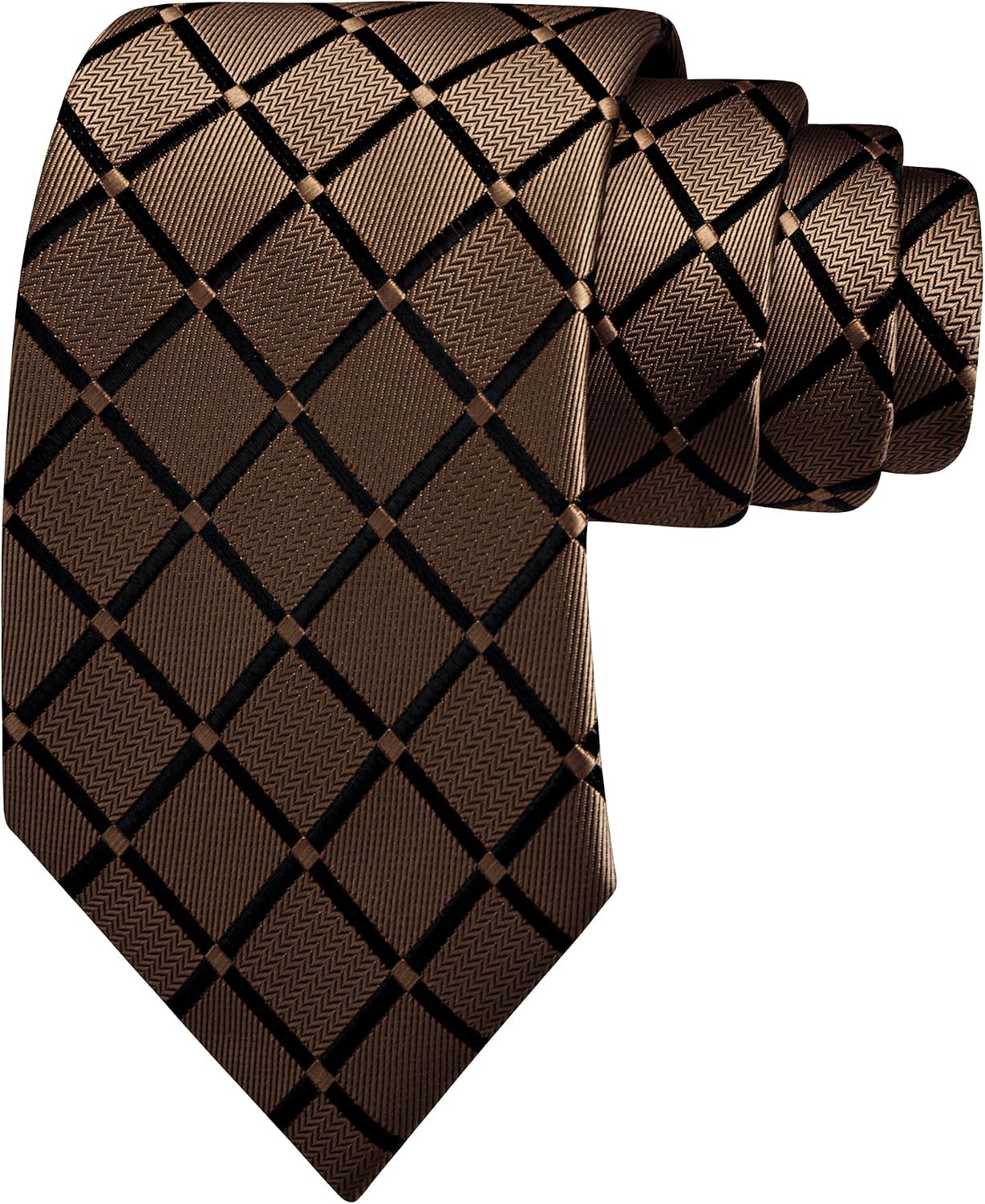 3.15″(8Cm) Fashion Solid Plaid Ties Mens Woven Jacquard Necktie for Wedding