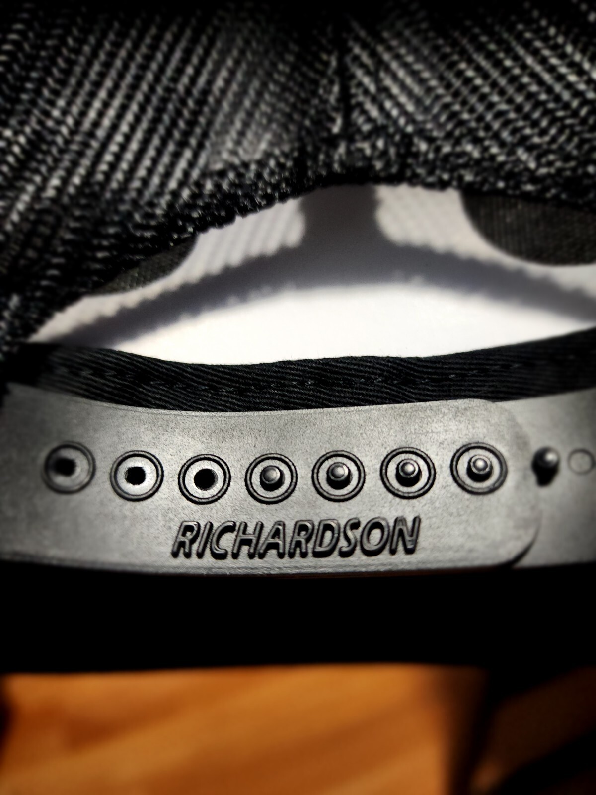 Richardson 168 Black ( Custom Logo 5in Wide X 2.8in High )
