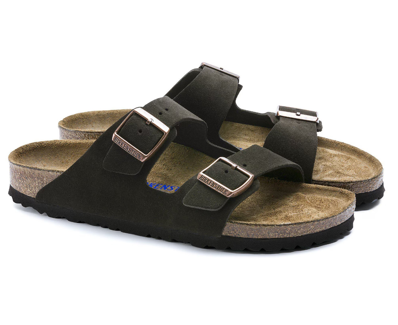Birkenstock Arizona Mocha Suede Soft Footbed Unisex Sandals Narrow/Wide EU37-45
