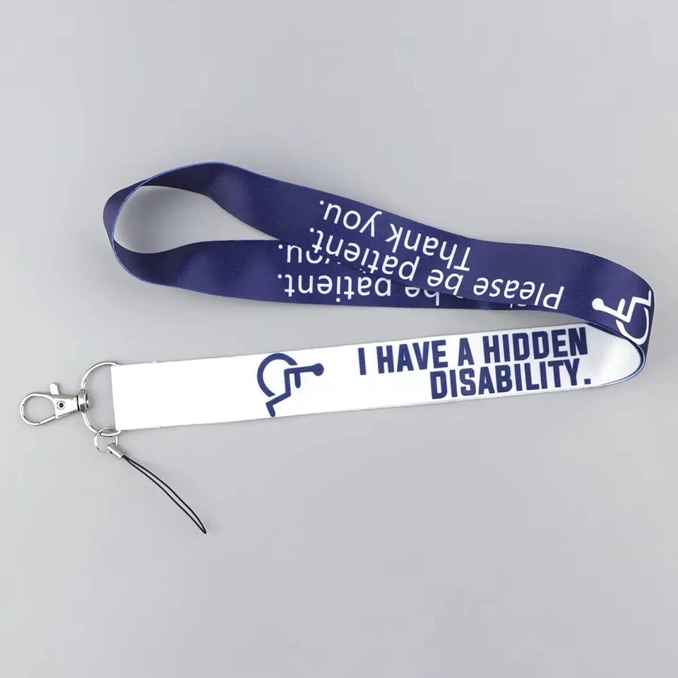 Disability Awareness Lanyard and Badge Holder USA
