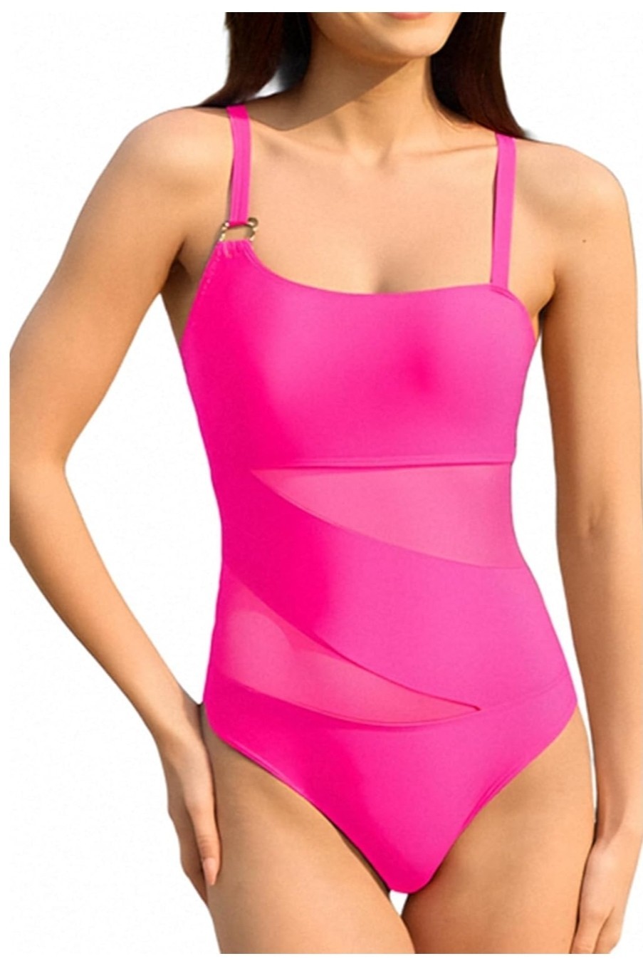 Sz XL One Piece Swimsuit Women Tummy Control High Waisted Bathing Suit…