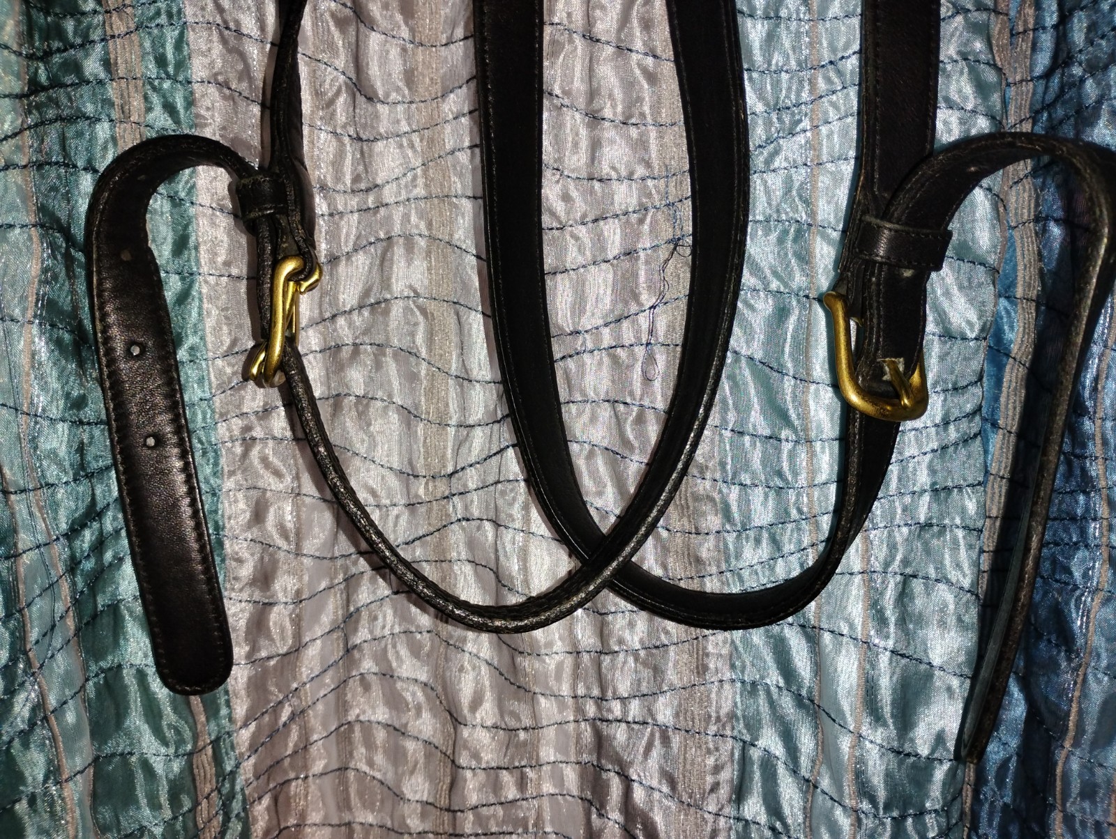 Vintage Coach 9791 Black Leather Backpack Daypack Rucksack Drawstring 90s Y2K