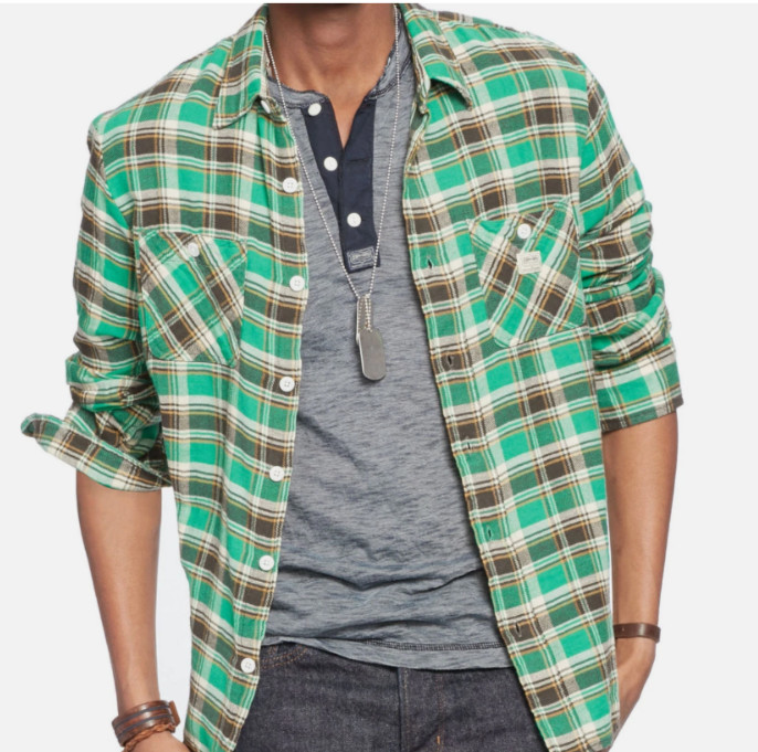 Lot of 7 Polo Ralph Lauren Denim & Supply Plaid Flannel Button Down Shirt NWT S