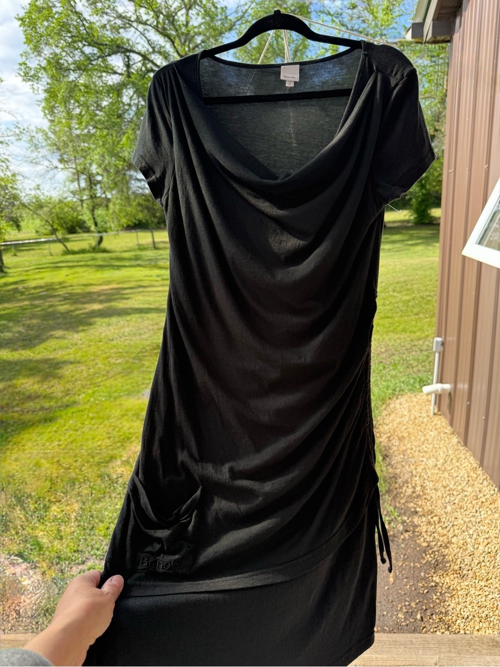 Bench Black Draped Midi Dress