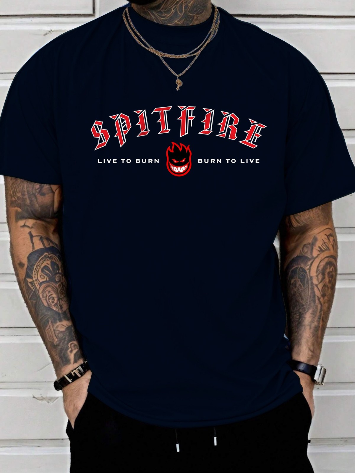 Men’s casual 100 Cotton washed breathable T-shirt 180g pure cotton large plus 5X