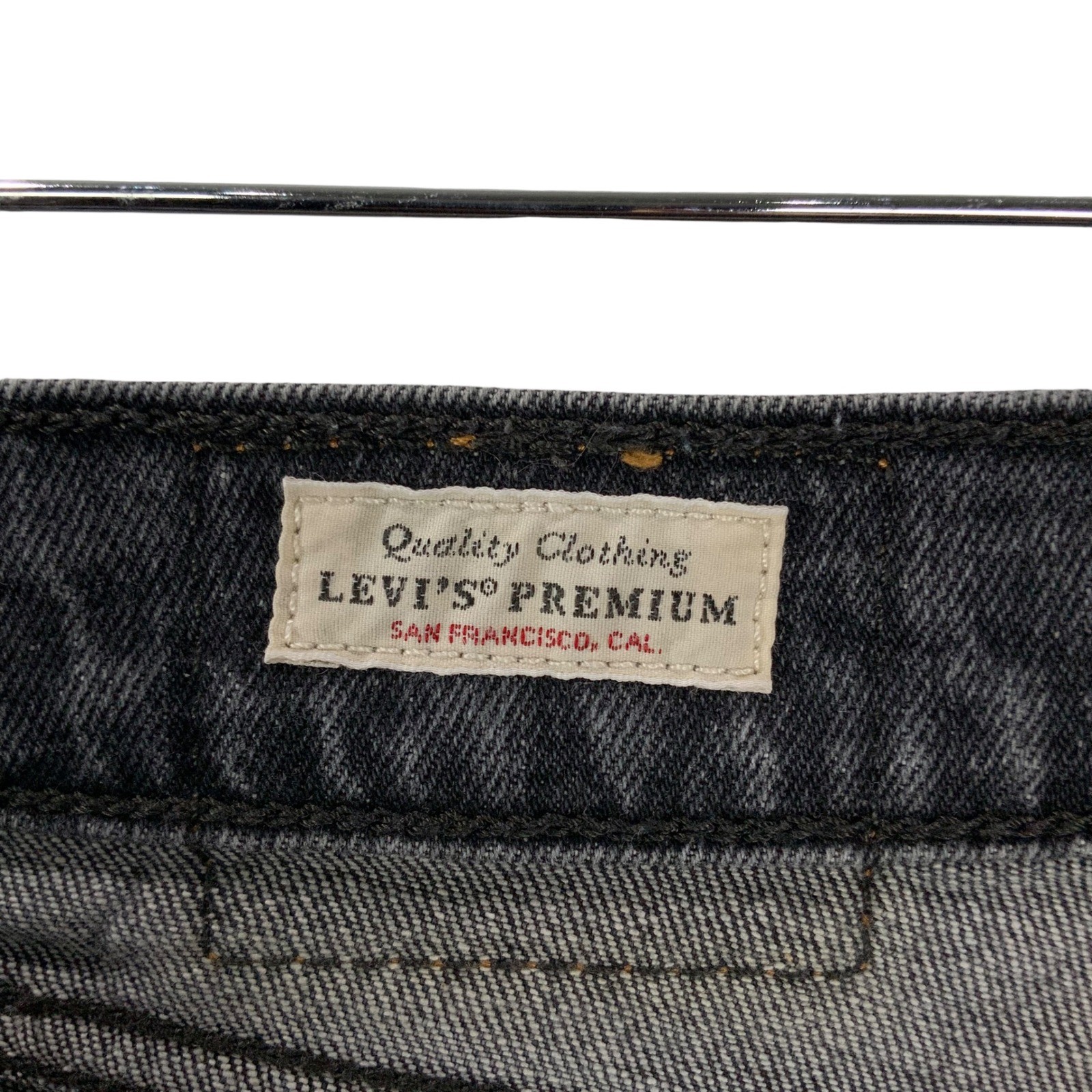 Levi’s Premium Faded Black 70s High Flare Jeans 30 Button Zip Fly Flare Leg