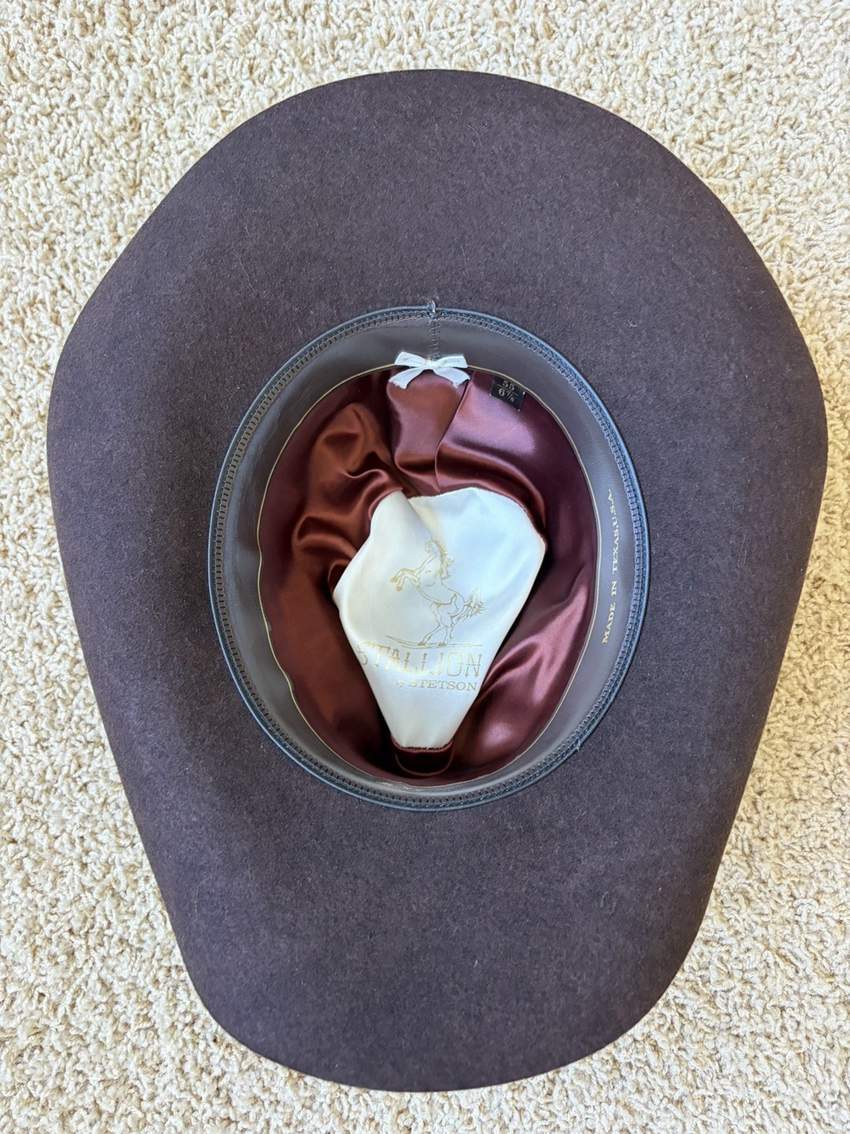 Stallion by Stetson XX Premium Wool Felt Cowboy Western Hat Brown (Size 6 7/8)