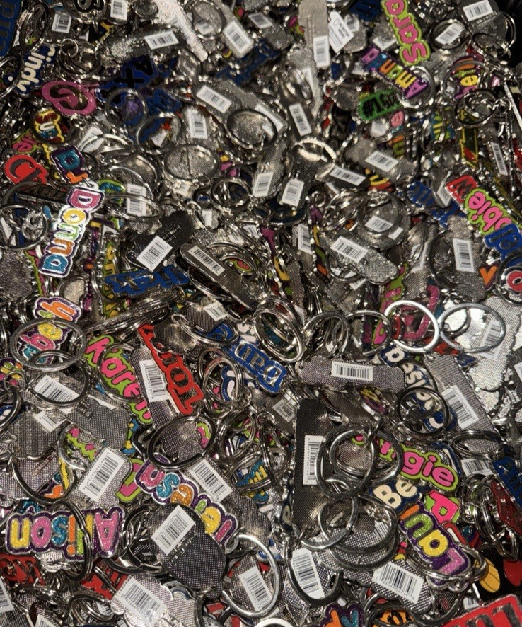 A, B, C, D, E, F, G, H, J – Metal Keychain with Beautiful Colors
