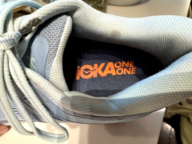 HOKA ONE ONE Light Blue WOMENS Atheltic RUNNING Lightweight BONDI 7 SHOES Sz 8