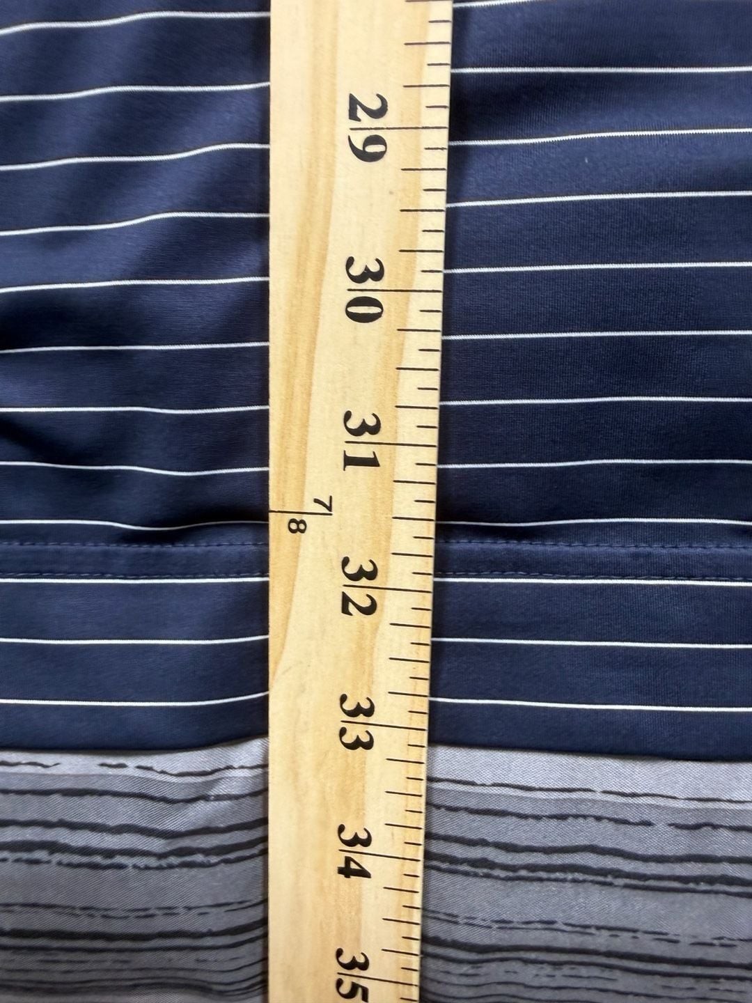 FootJoy Lisle Shirting Stripe Performance Golf Polo XL Navy Blue XL