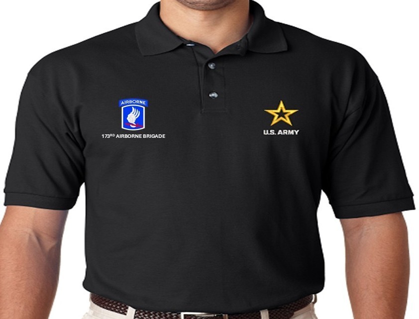 2ND INFANTRY DIVISION* ARMY LOGO*EMBROIDERED POLO. ARMY OFFICIALLY LICENSED