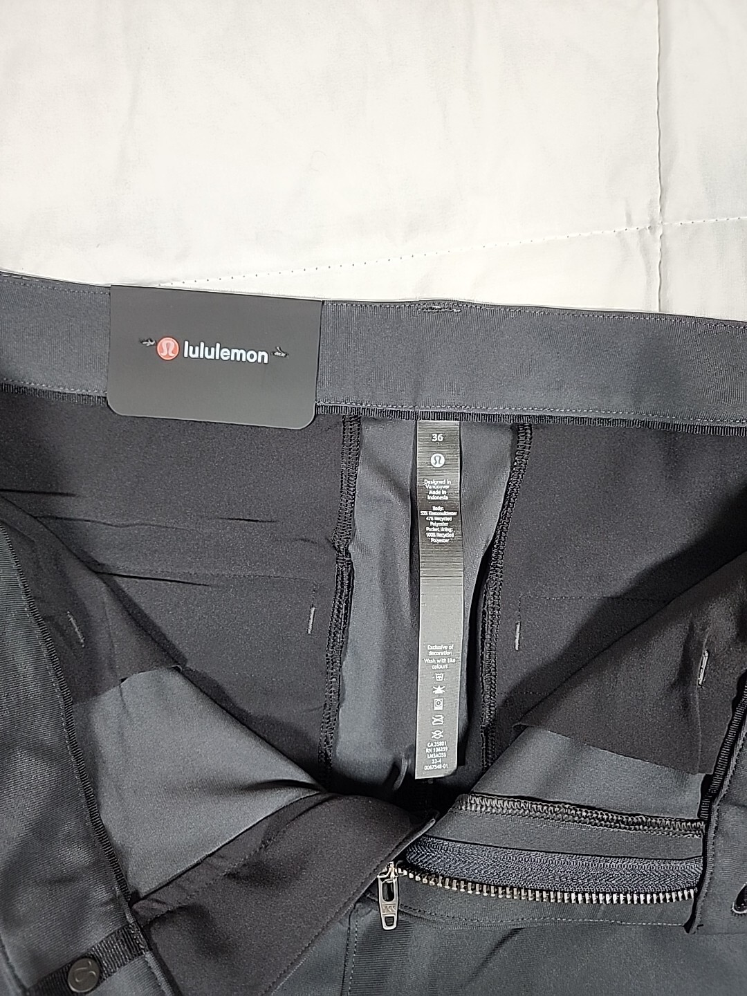 36×32 Lululemon ABC Trouser Classic Fit Warpstreme Color Obsidian New With Tags