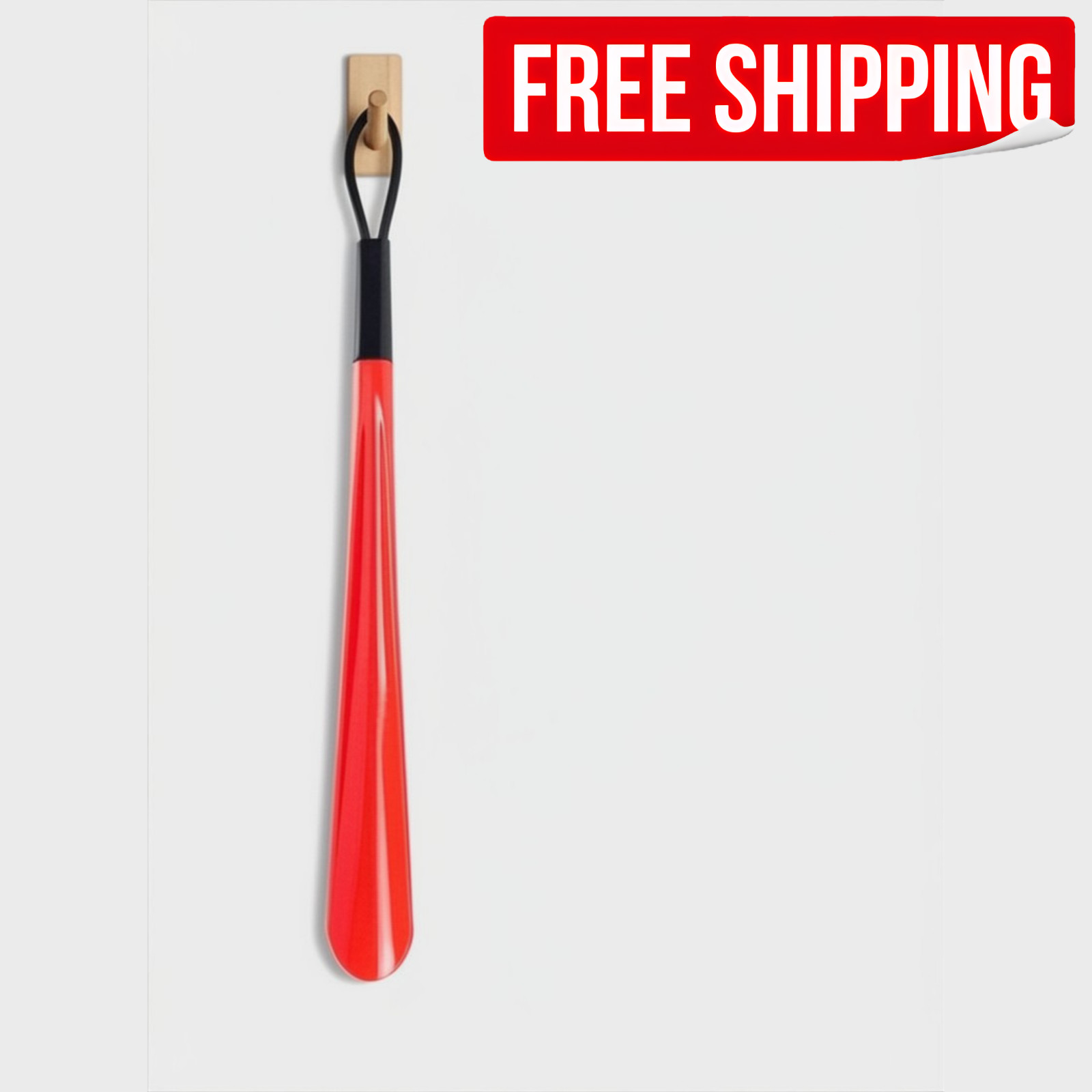 Long Handle Shoe Horn 18In Long Easy Shoe Helper Dressing Aid Senior Comfort US